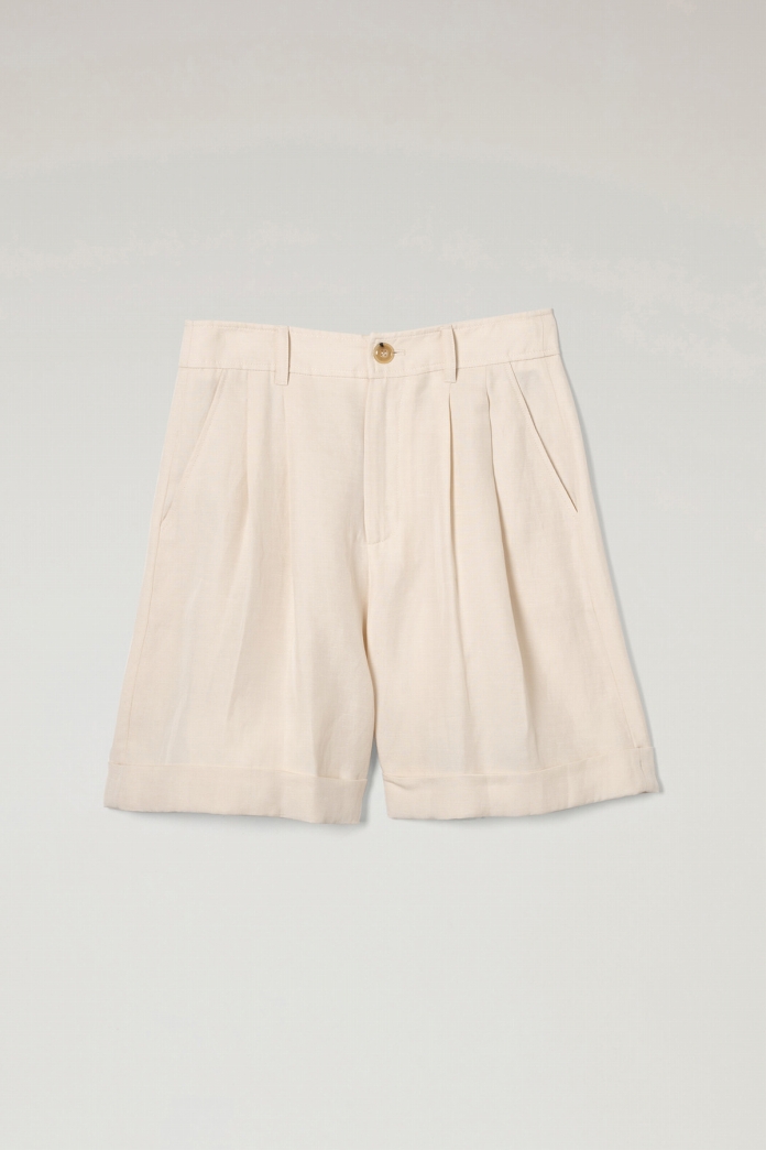 VISCOSE LINEN SHORTS