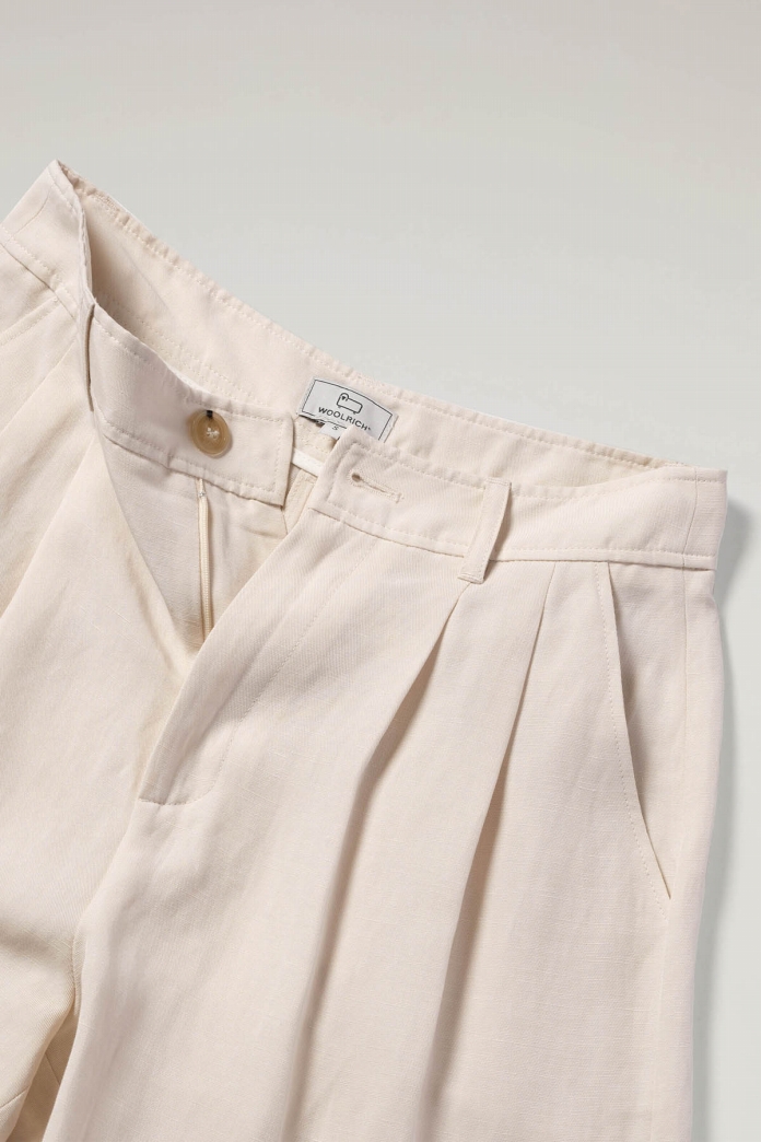 VISCOSE LINEN SHORTS