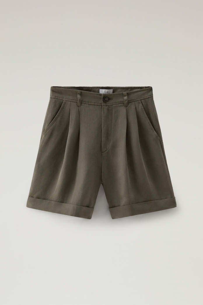 VISCOSE LINEN SHORTS