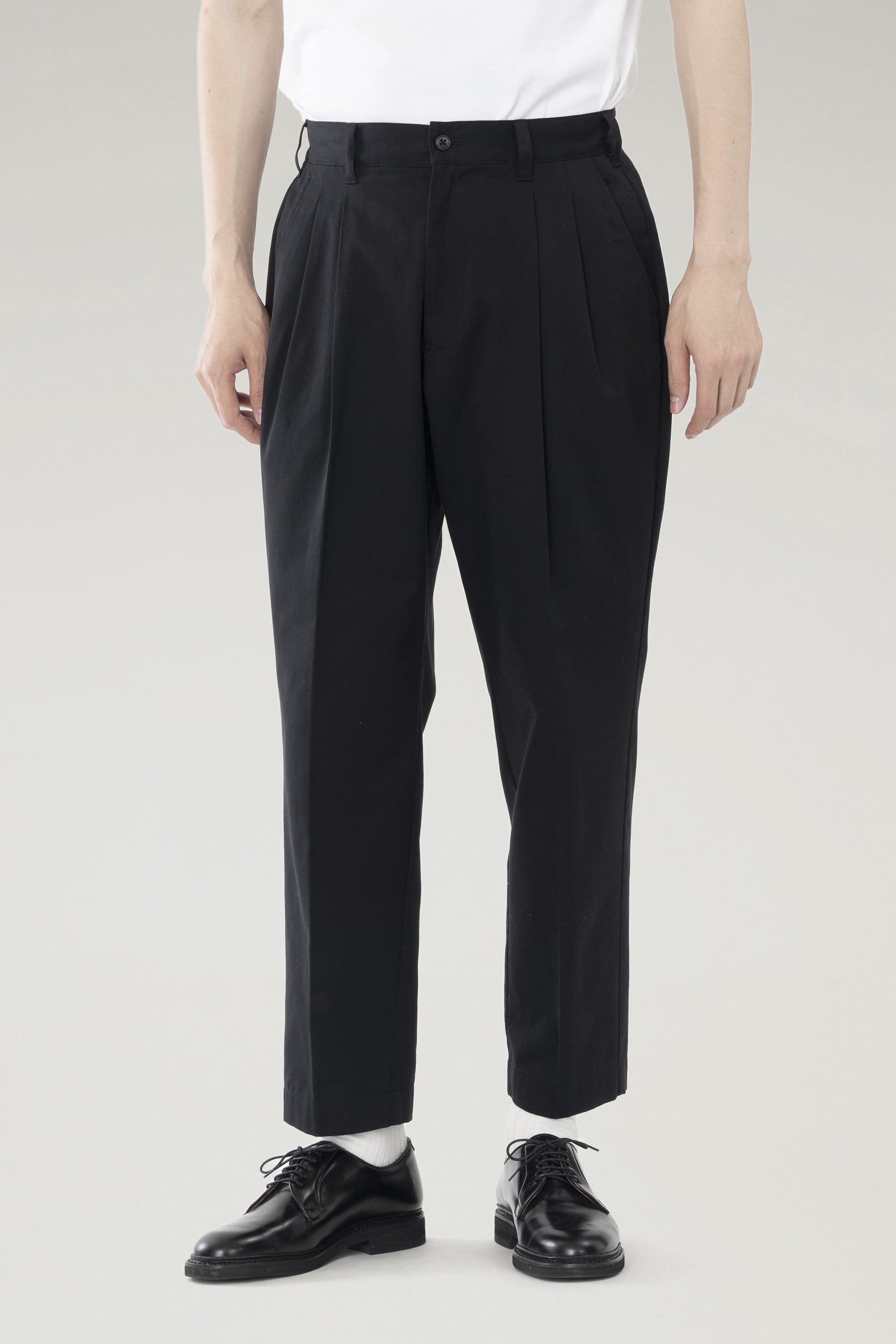 POLYESTER COTTON TWILL SETUP PANTS