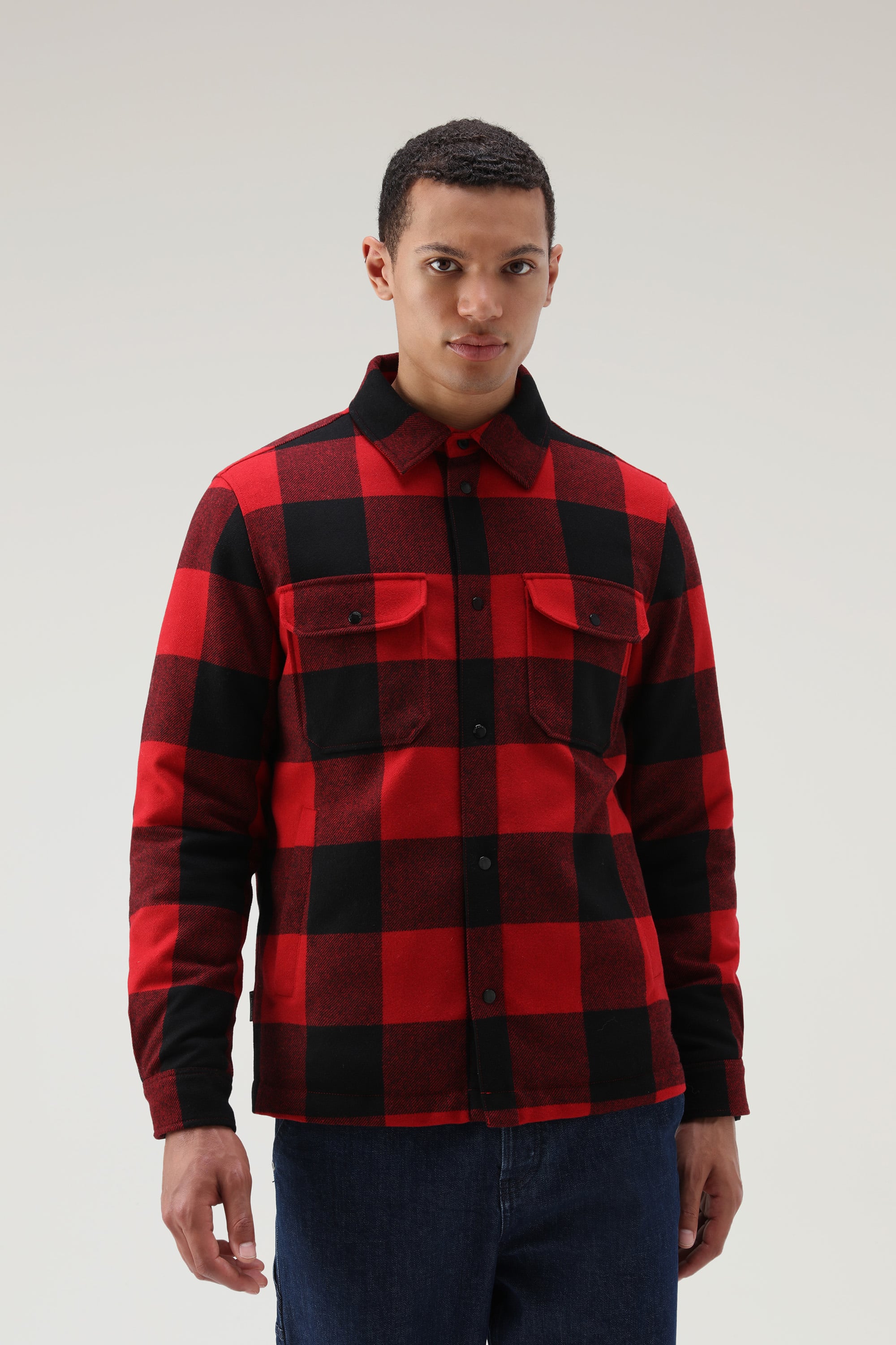 WOOLRICH ウールリッチ バッファローチェック フリース ジャケット-