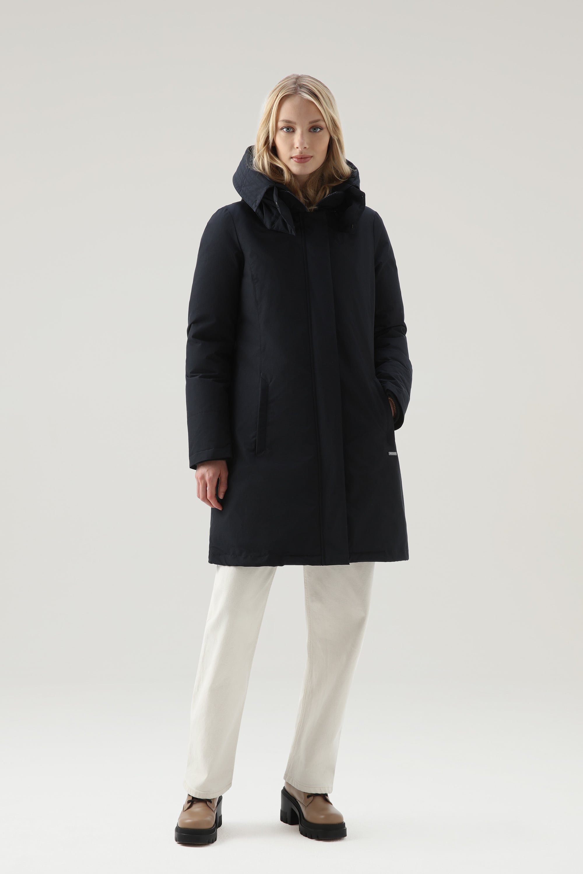 WOOLRICH ウールリッチ BOWBRIDGE ファー フード ダウン コート S