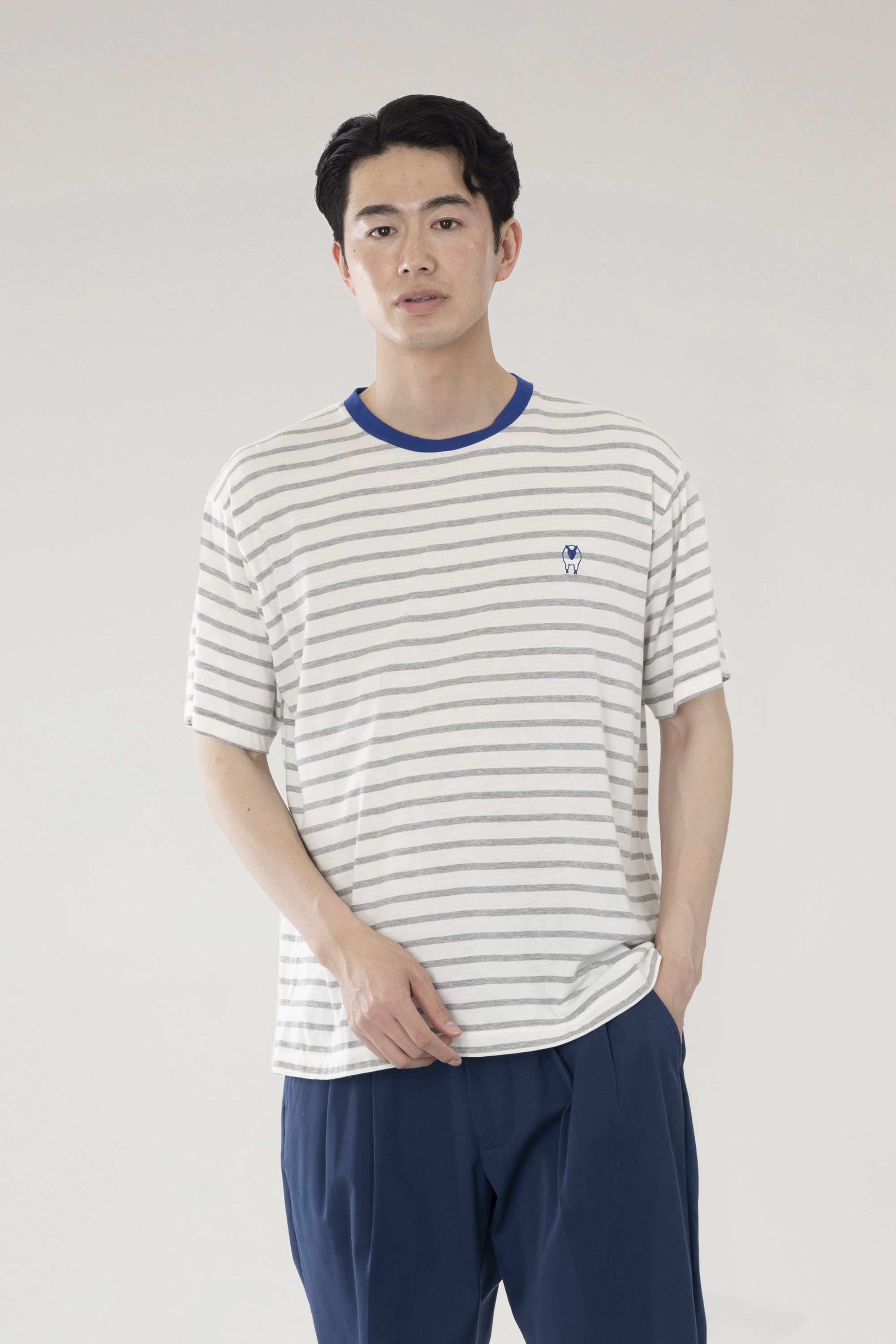 SHEEP HORIZONTAL STRIPES T-SHIRT