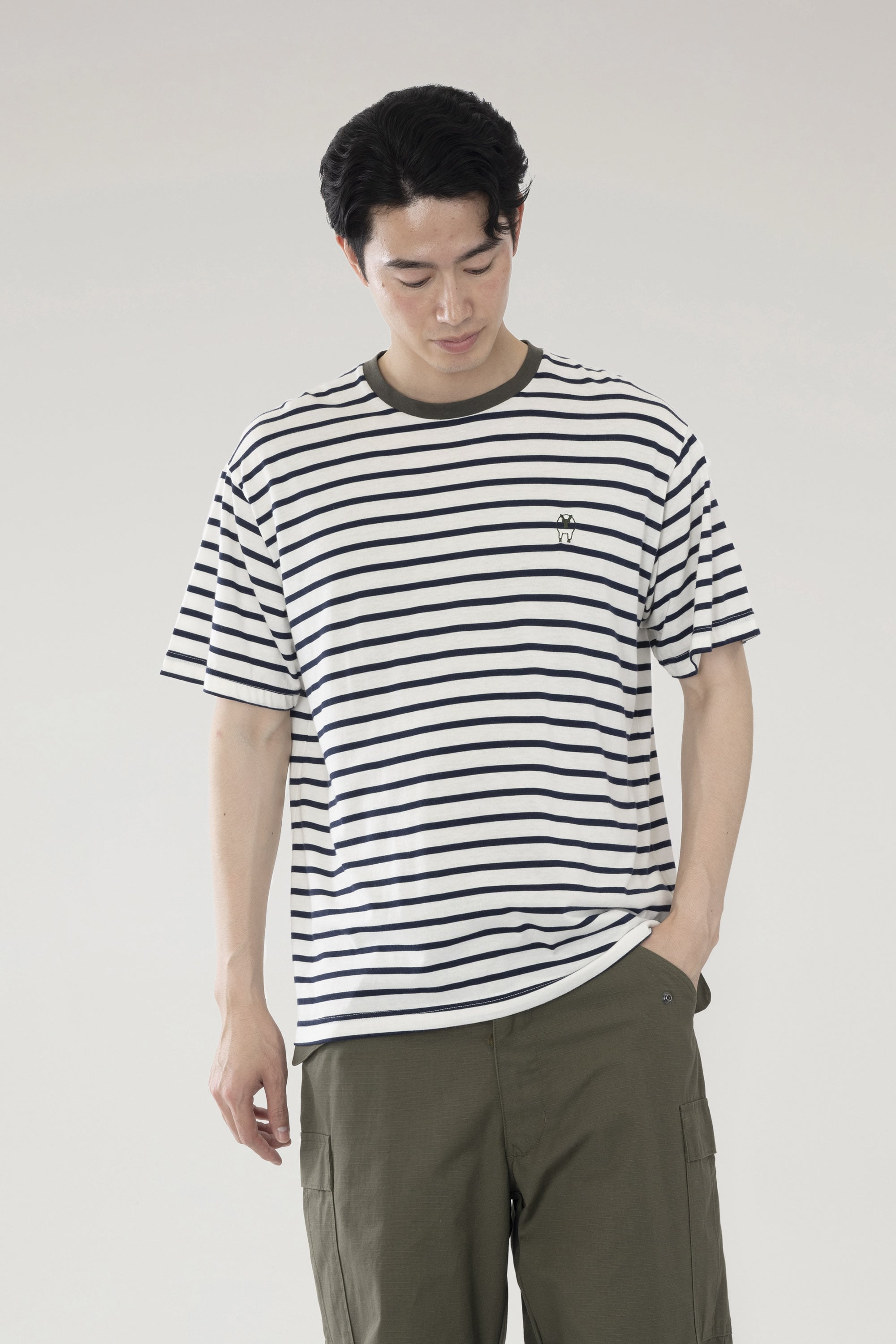SHEEP HORIZONTAL STRIPES T-SHIRT