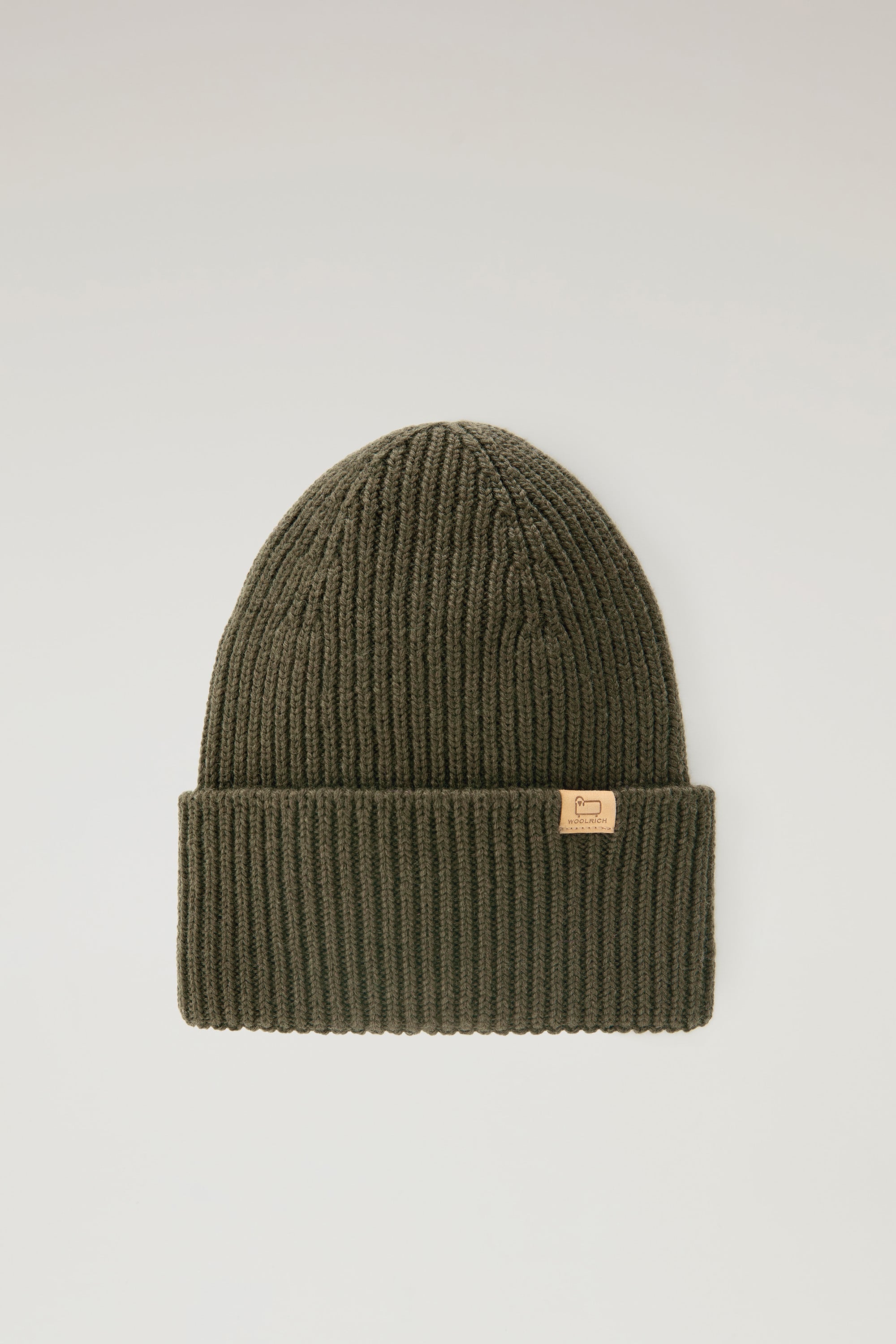MERINO WOOL RIBBED BEANIE
