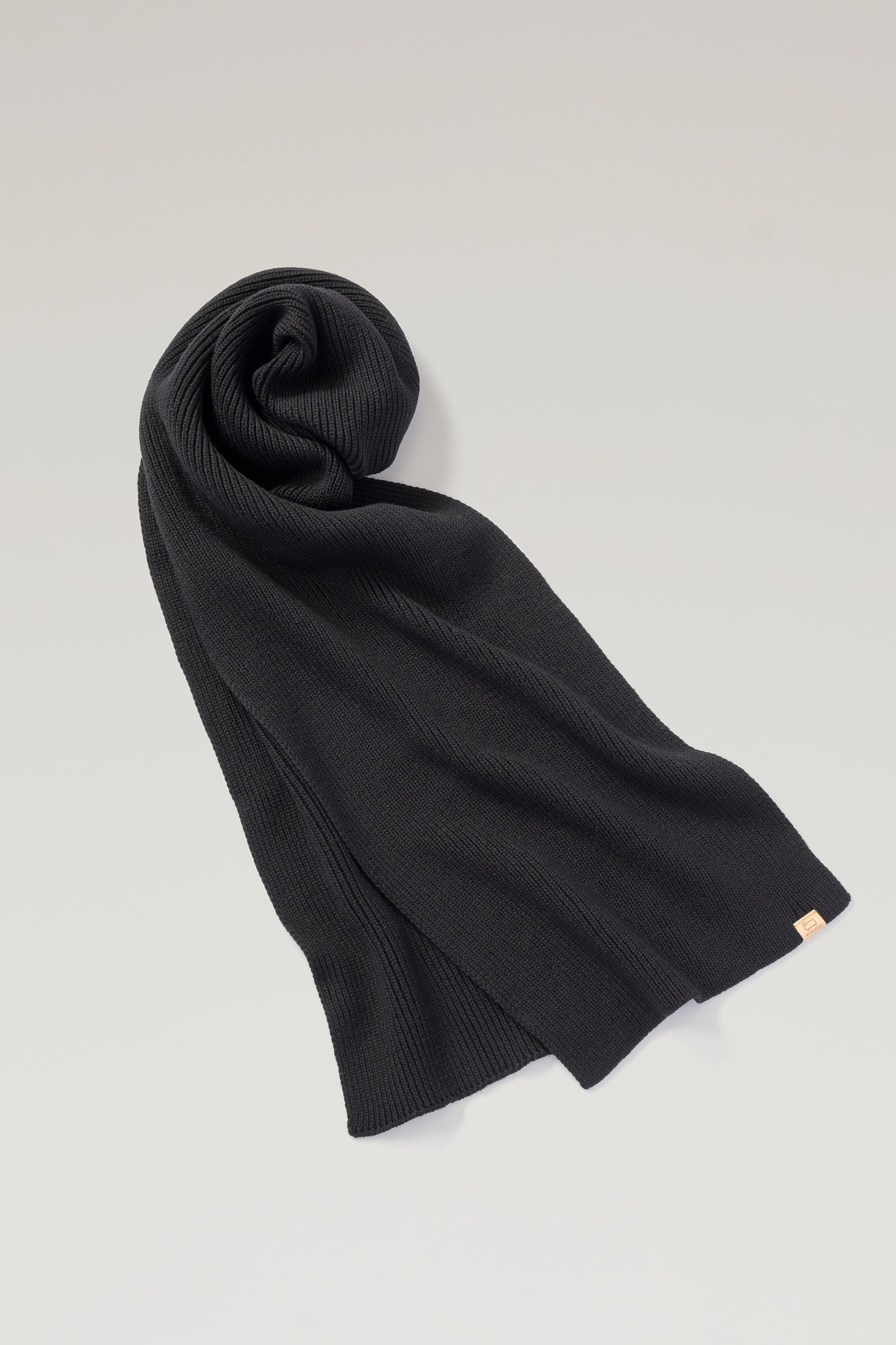 MERINO WOOL RIBBED SCARF