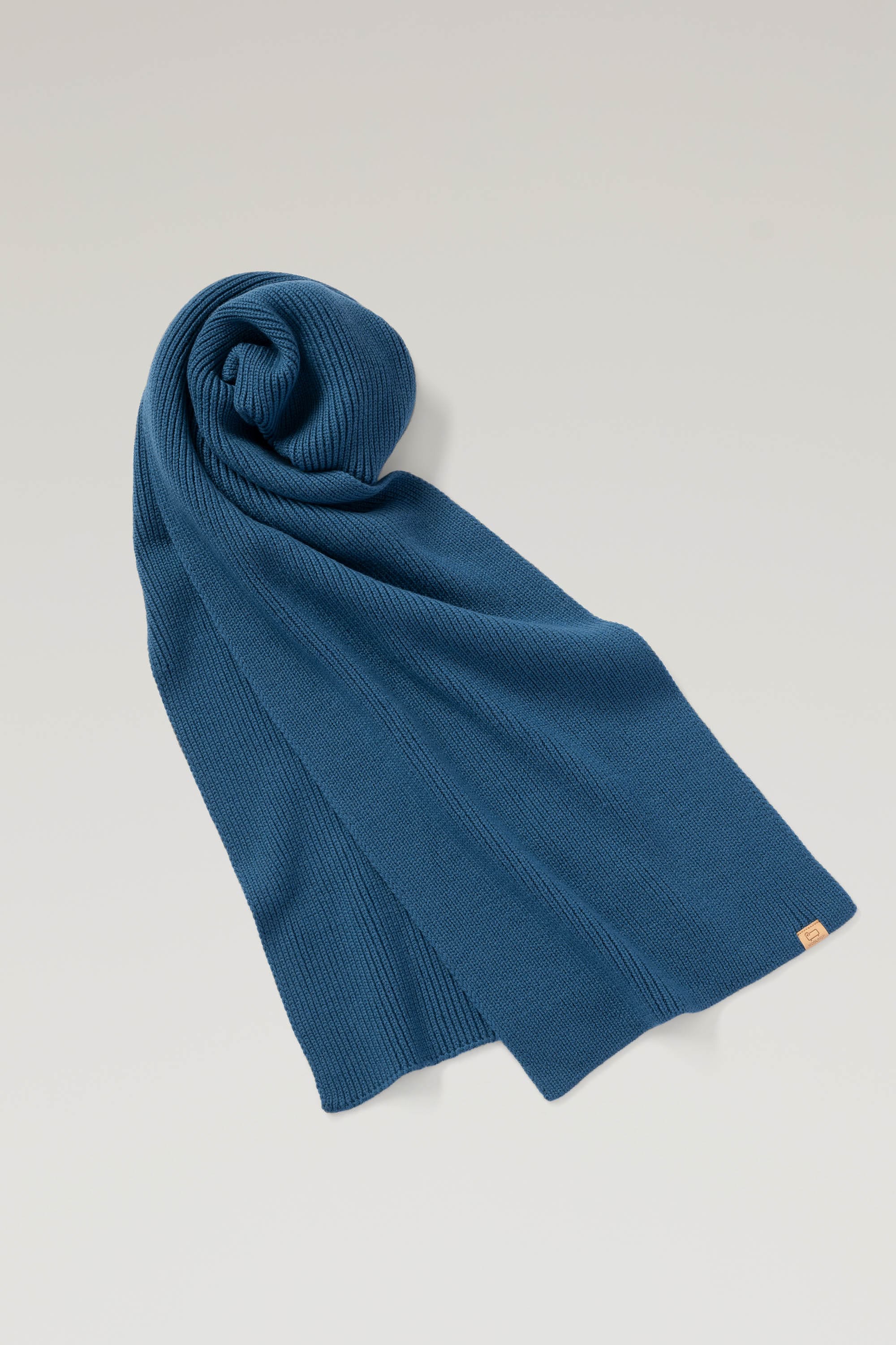 MERINO WOOL RIBBED SCARF
