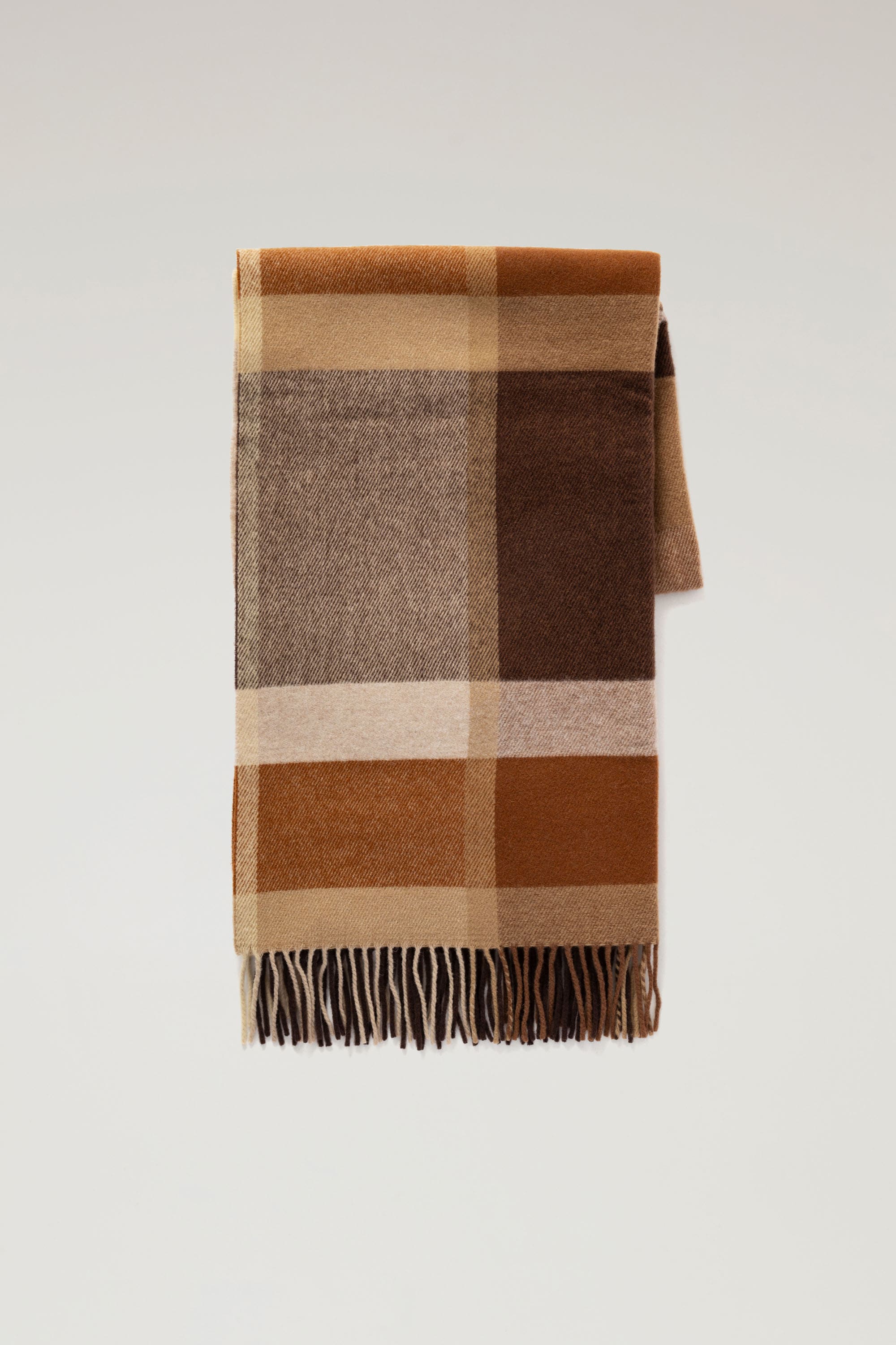 MACRO CHECK WOOL SCARF