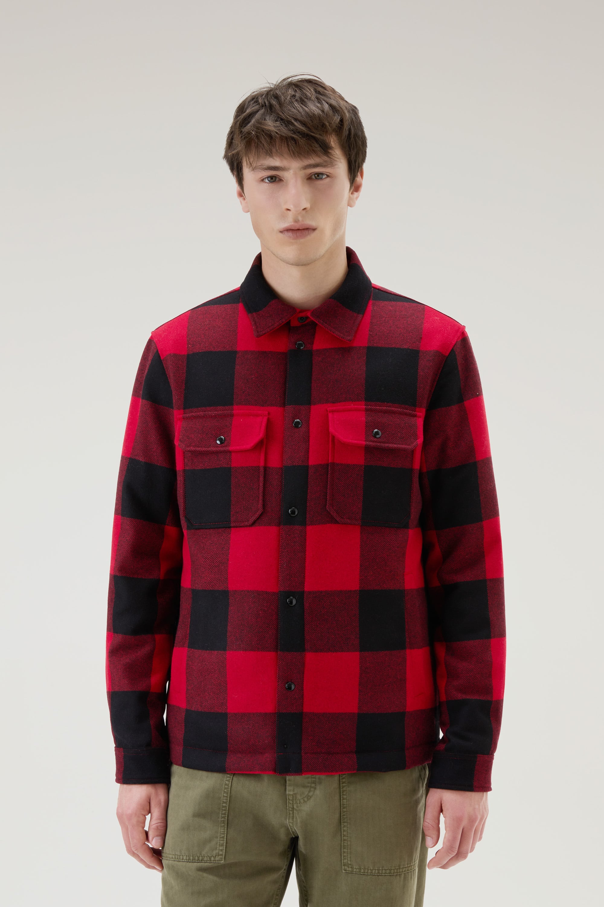 ALASKAN WOOL CHECK OVERSHIRT 