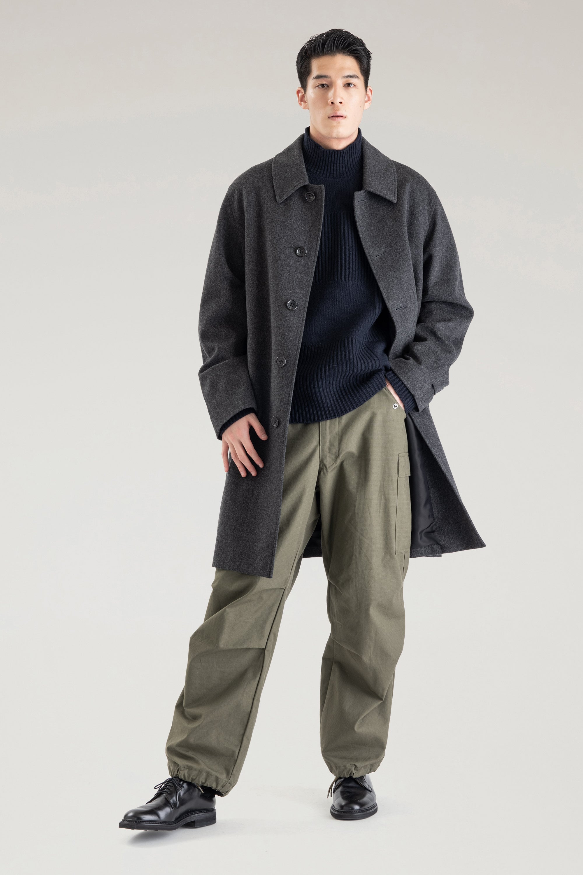 LORO PIANA SOUTIEN COLLAR COAT