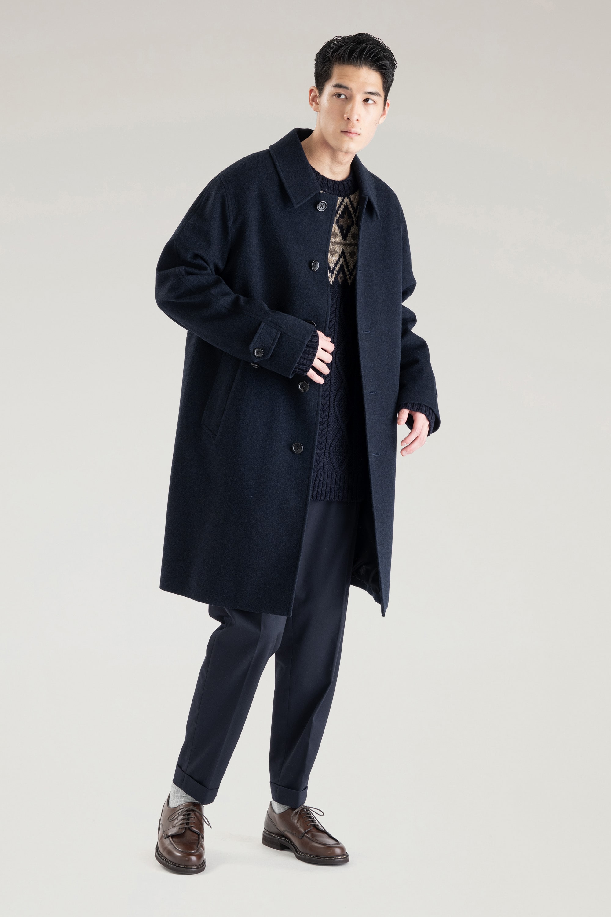 LORO PIANA SOUTIEN COLLAR COAT