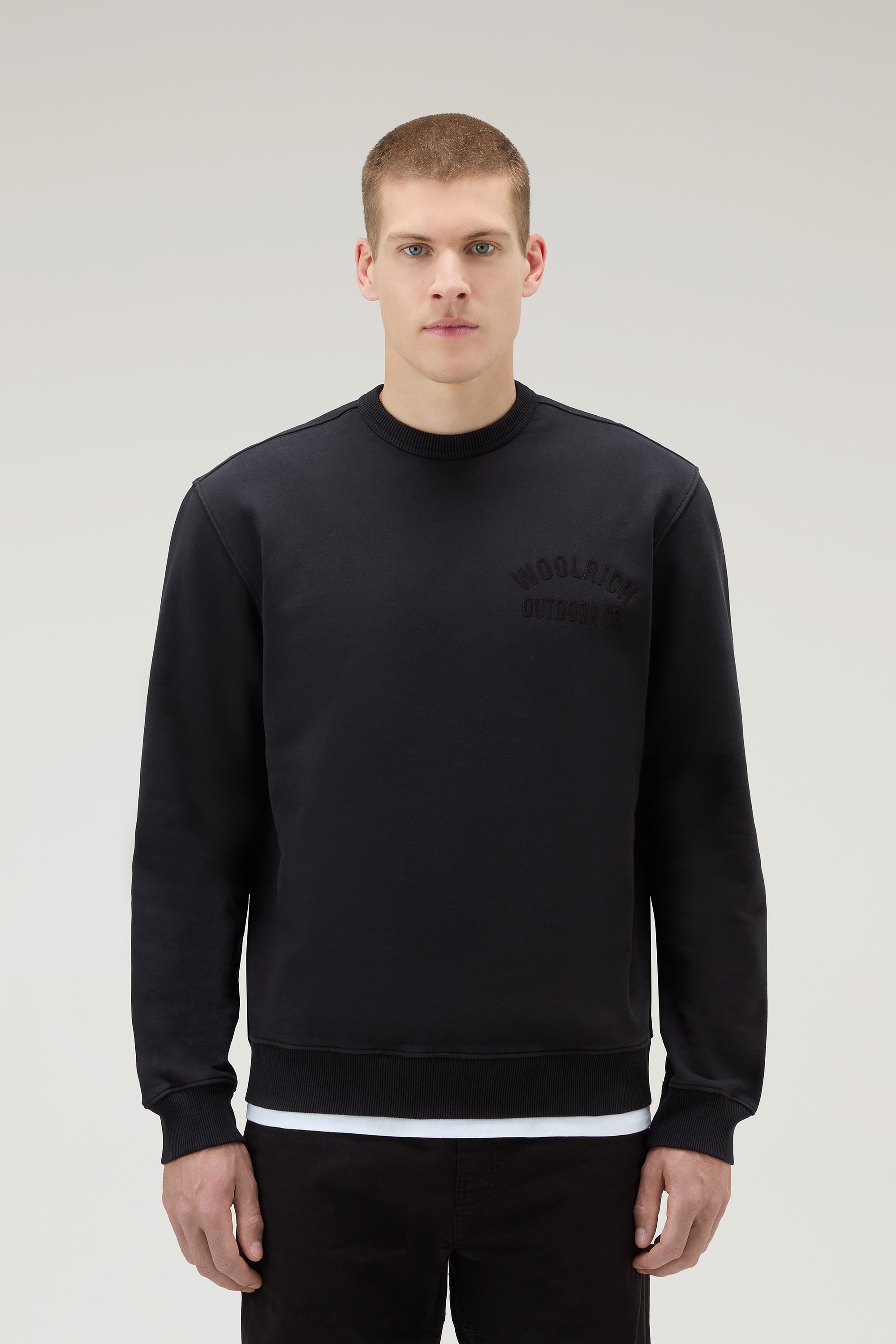 ORGANIC COTTON SCRIPT CREWNECK