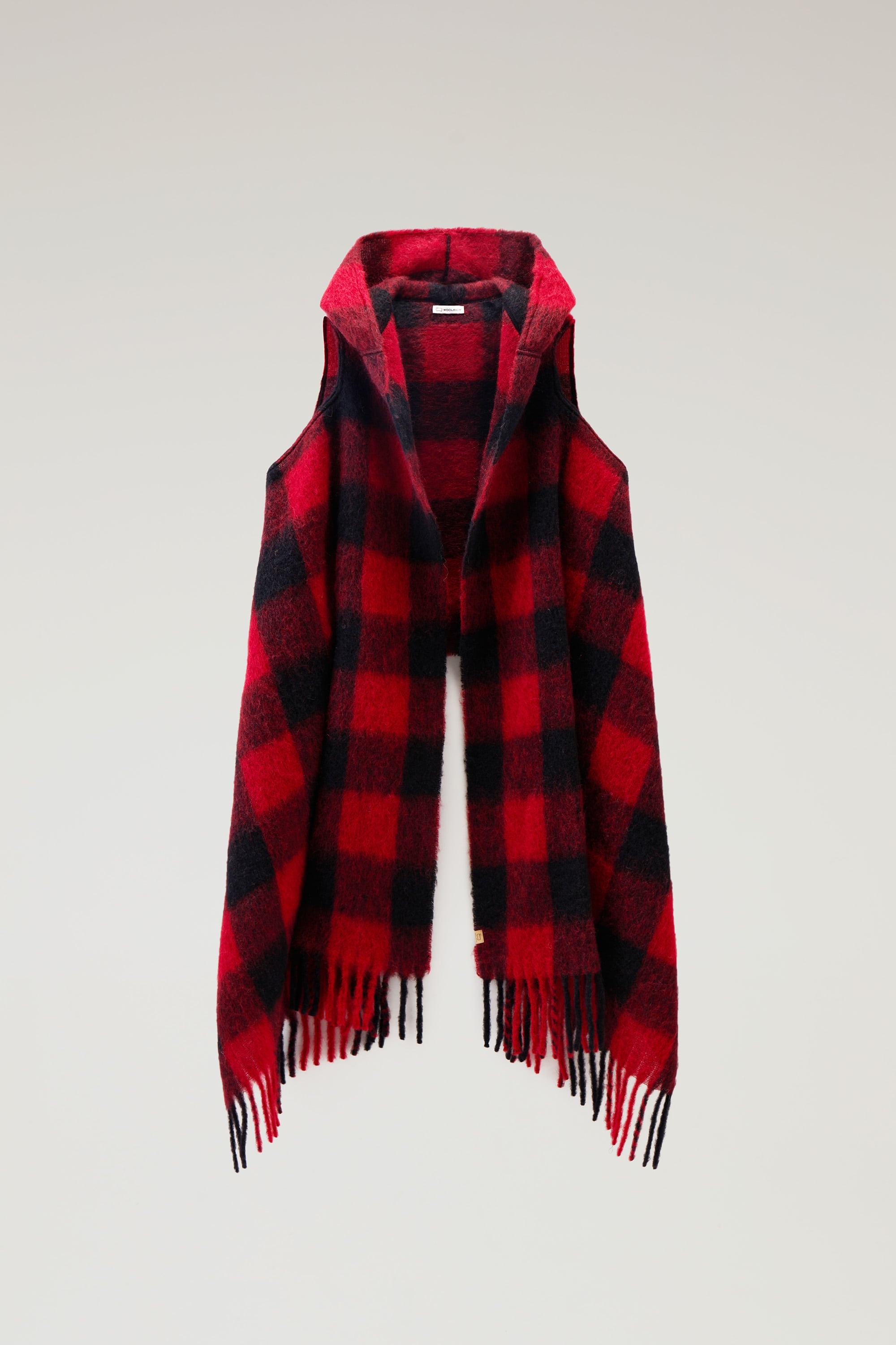 HOODED WOOL CAPE SCARF