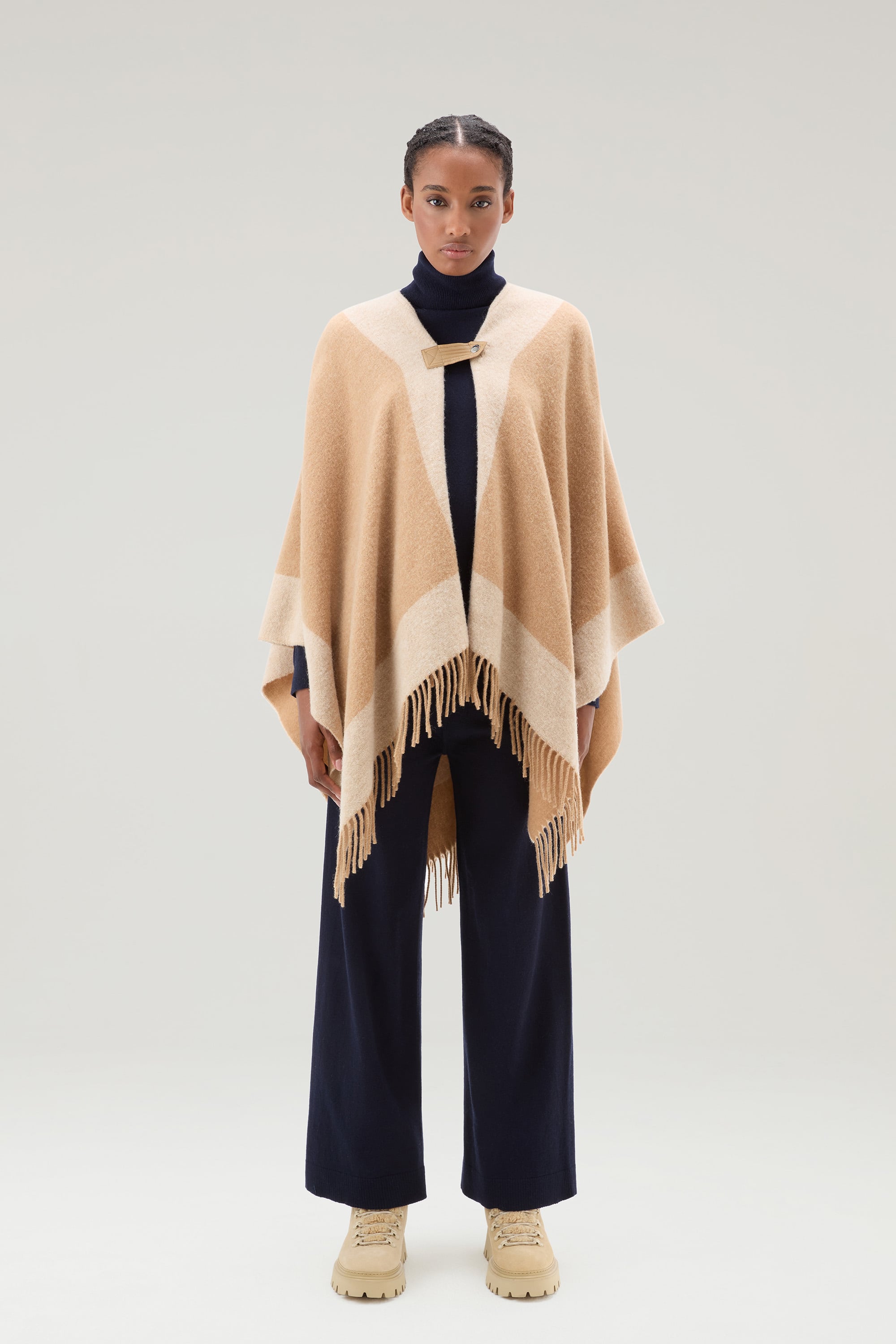 WOOL BLEND CAPE