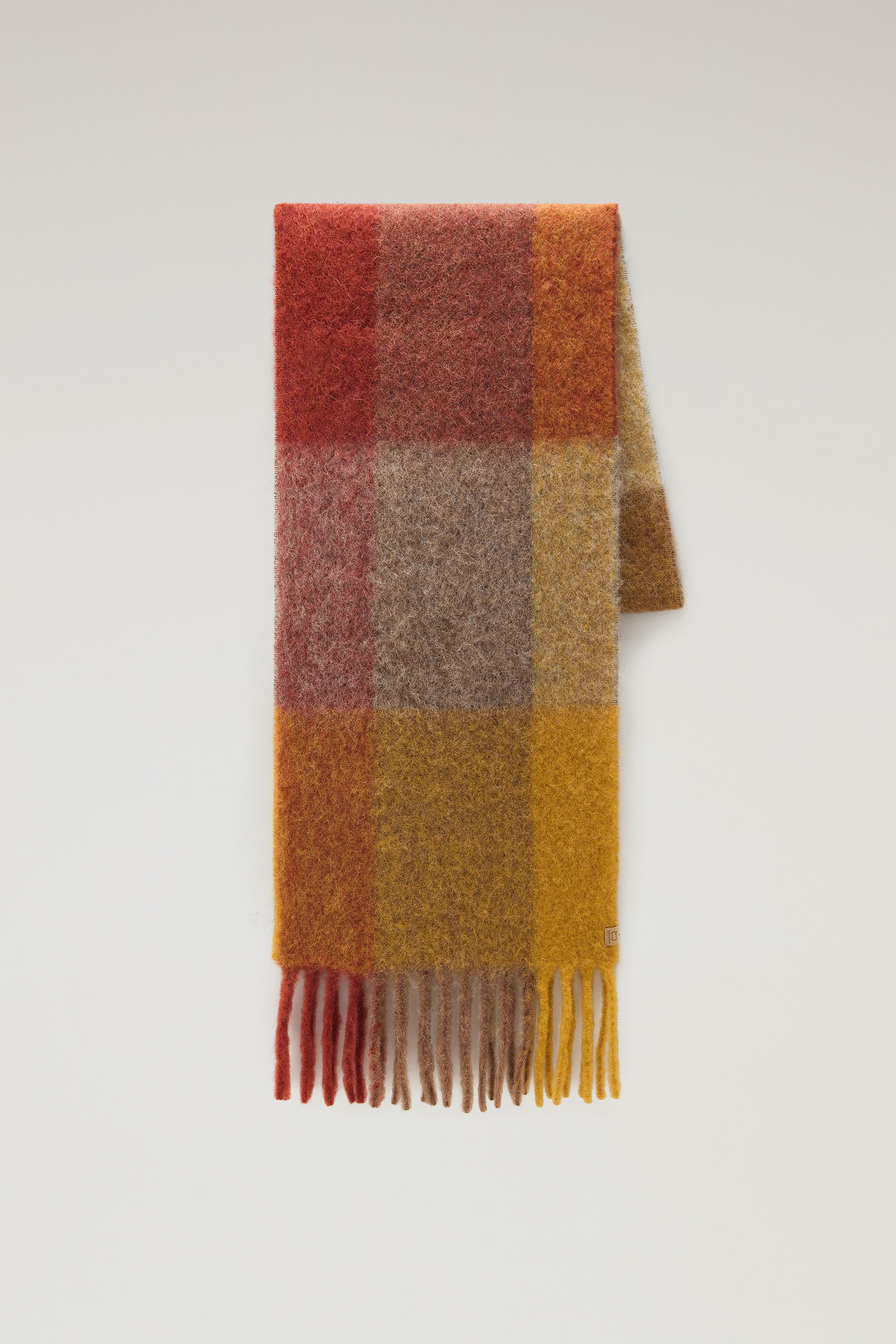 MULTICOLOR WOOL CHECK SCARF