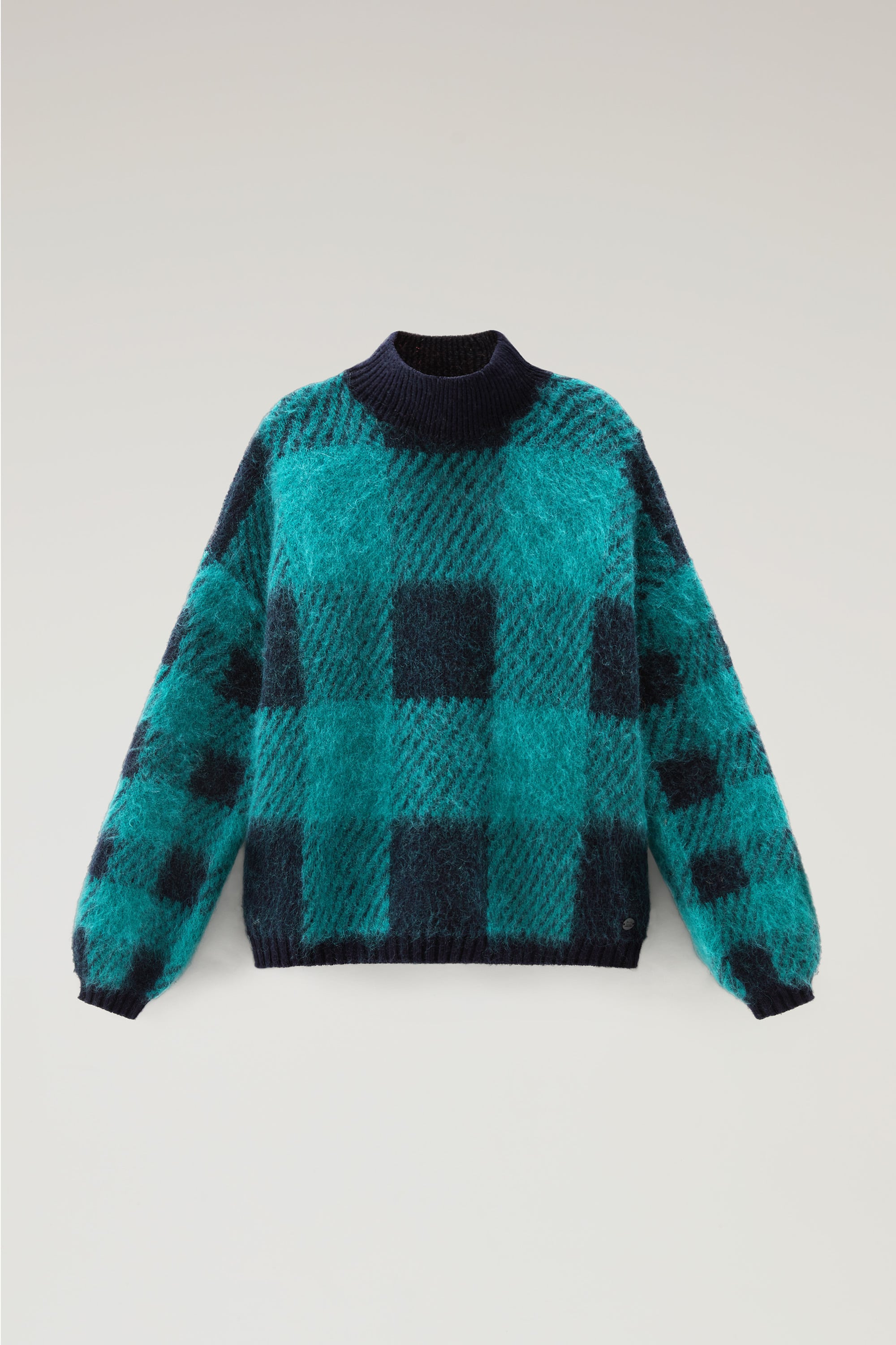 BUFFALO CHECK WOOL TURTLENECK