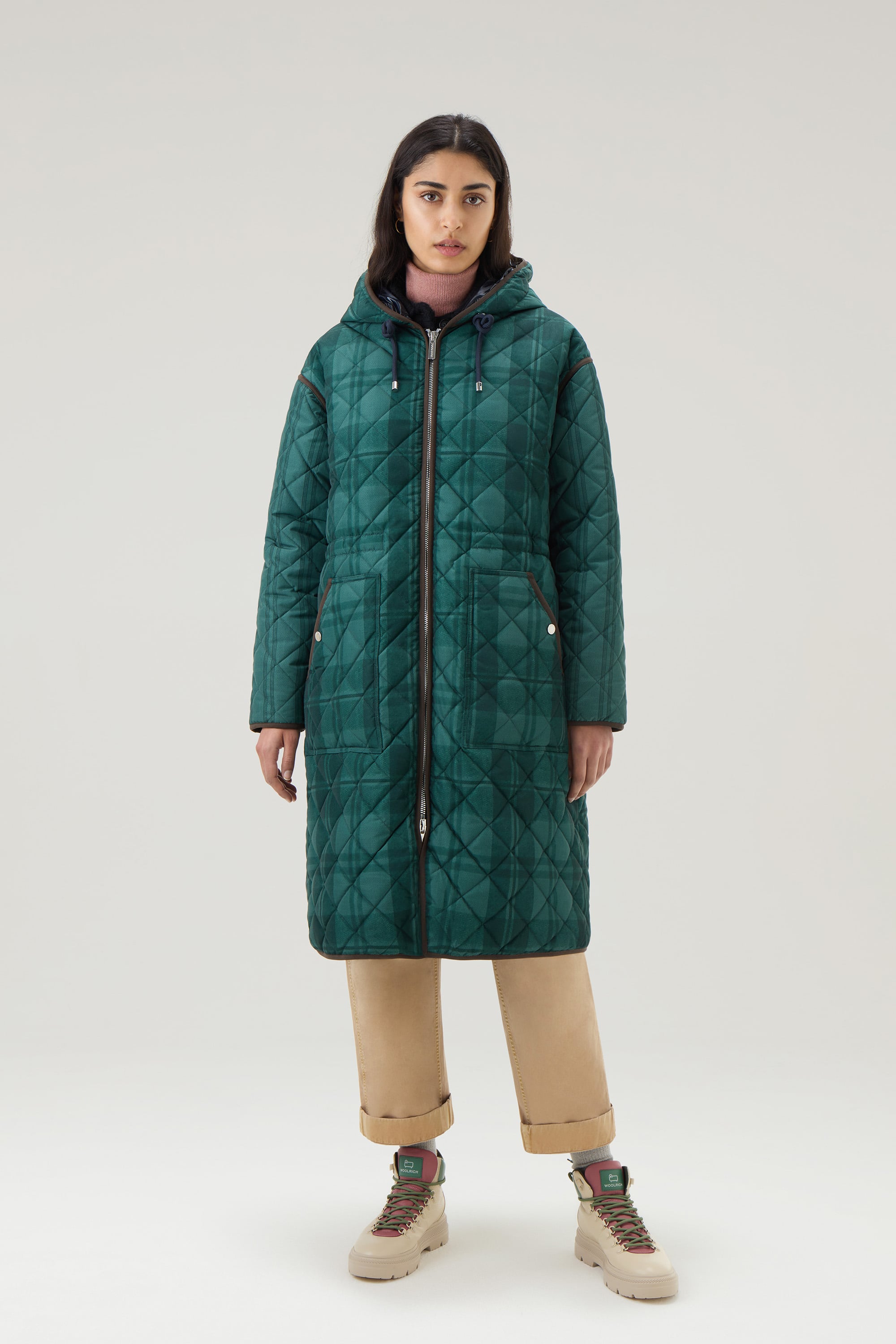 QUILTED PATCHWORK PARKA