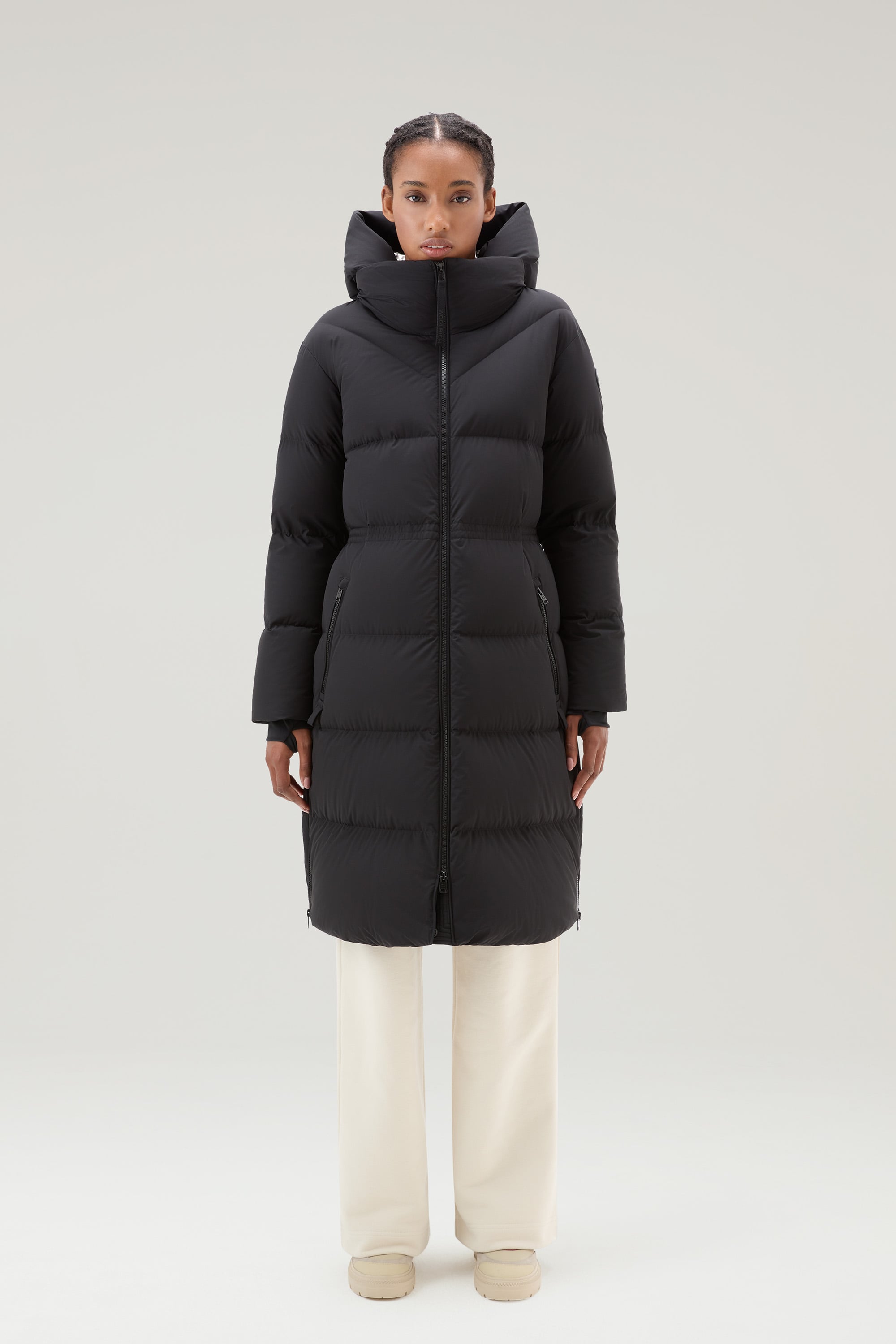 MATT STRETCH LONG PUFFER PARKA｜WOOLRICH（ウールリッチ）公式