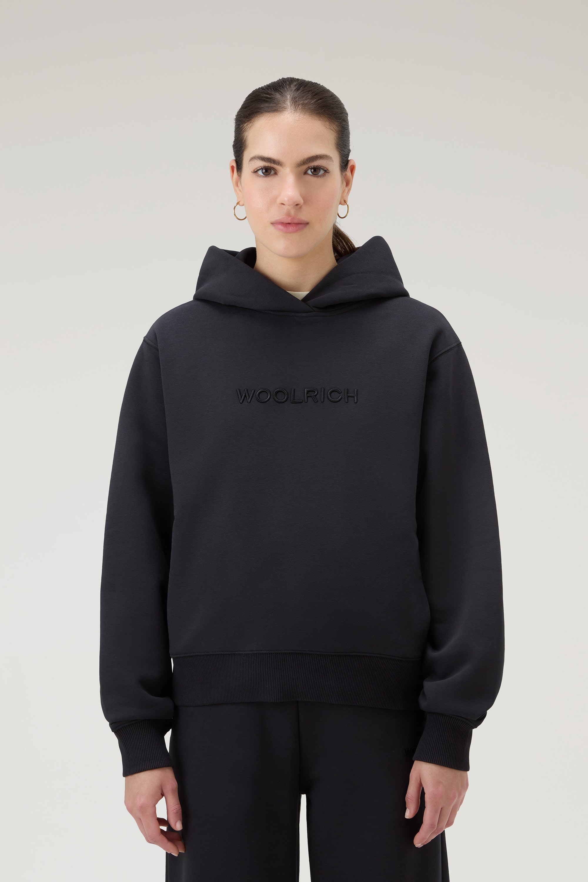 WOOLRICH LOGO HOODIE