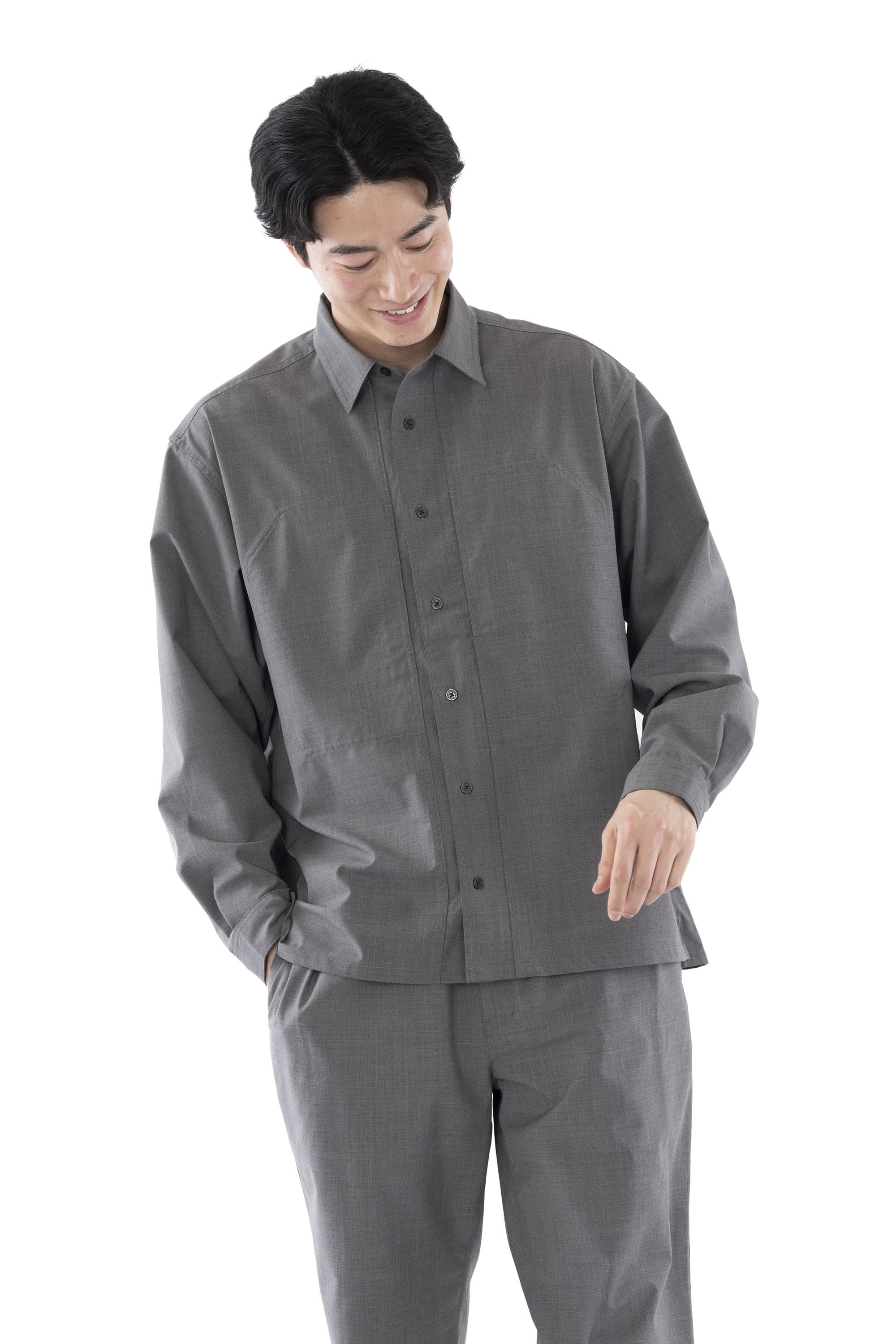WOOL STRETCH SHIRT