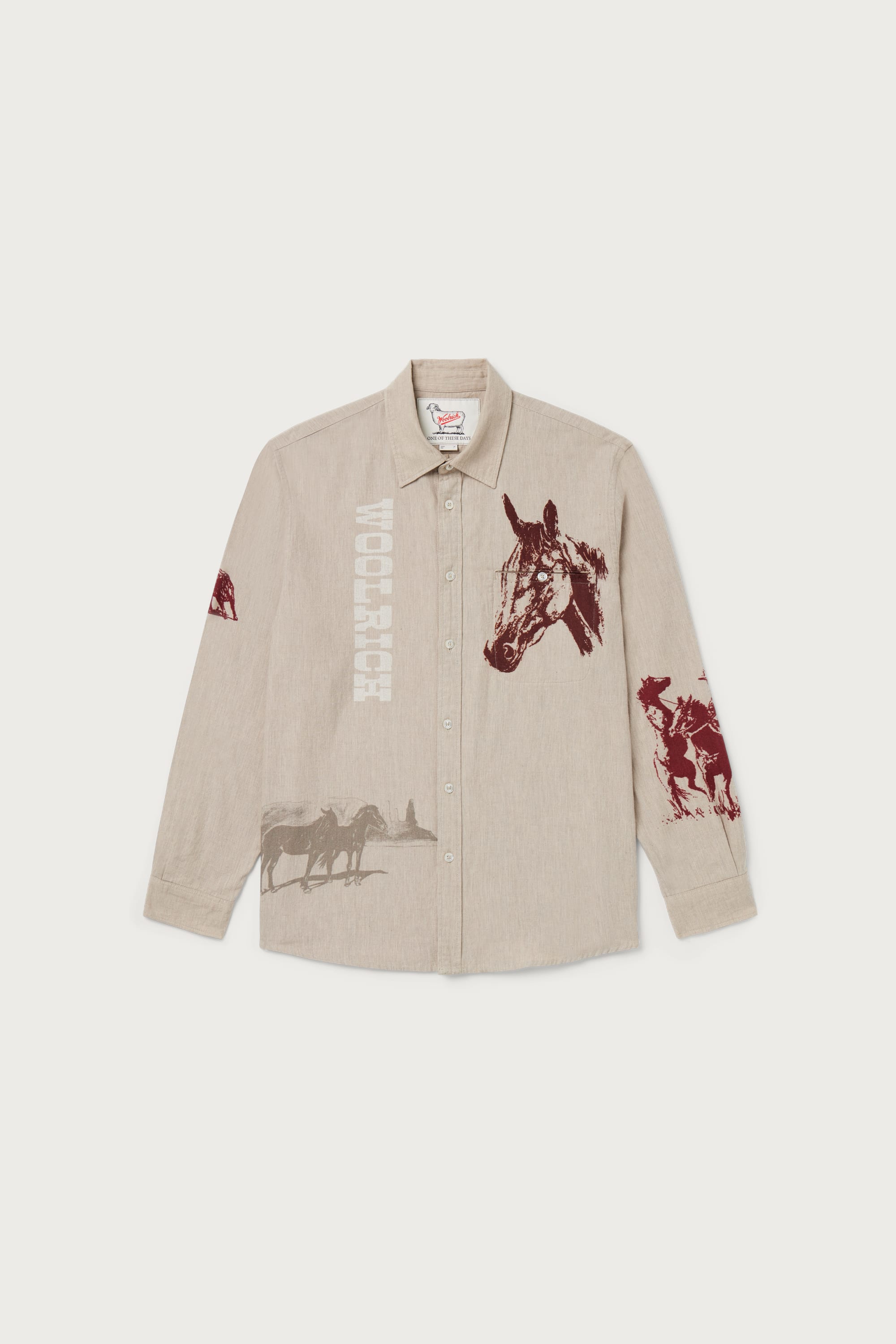 【ONE OF THESE DAYS】CHAMOIS PRINTED SHIRT