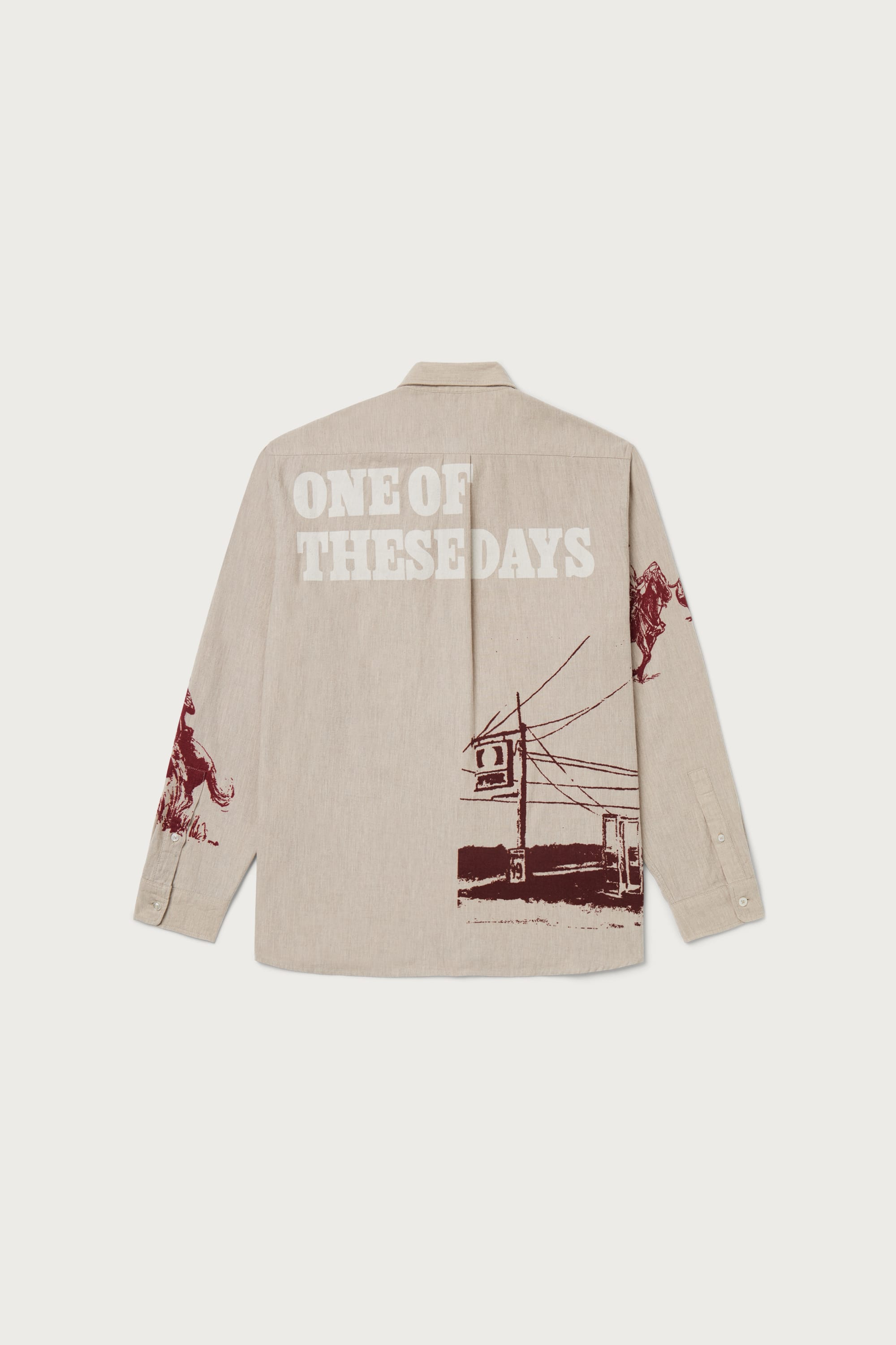 【ONE OF THESE DAYS】CHAMOIS PRINTED SHIRT