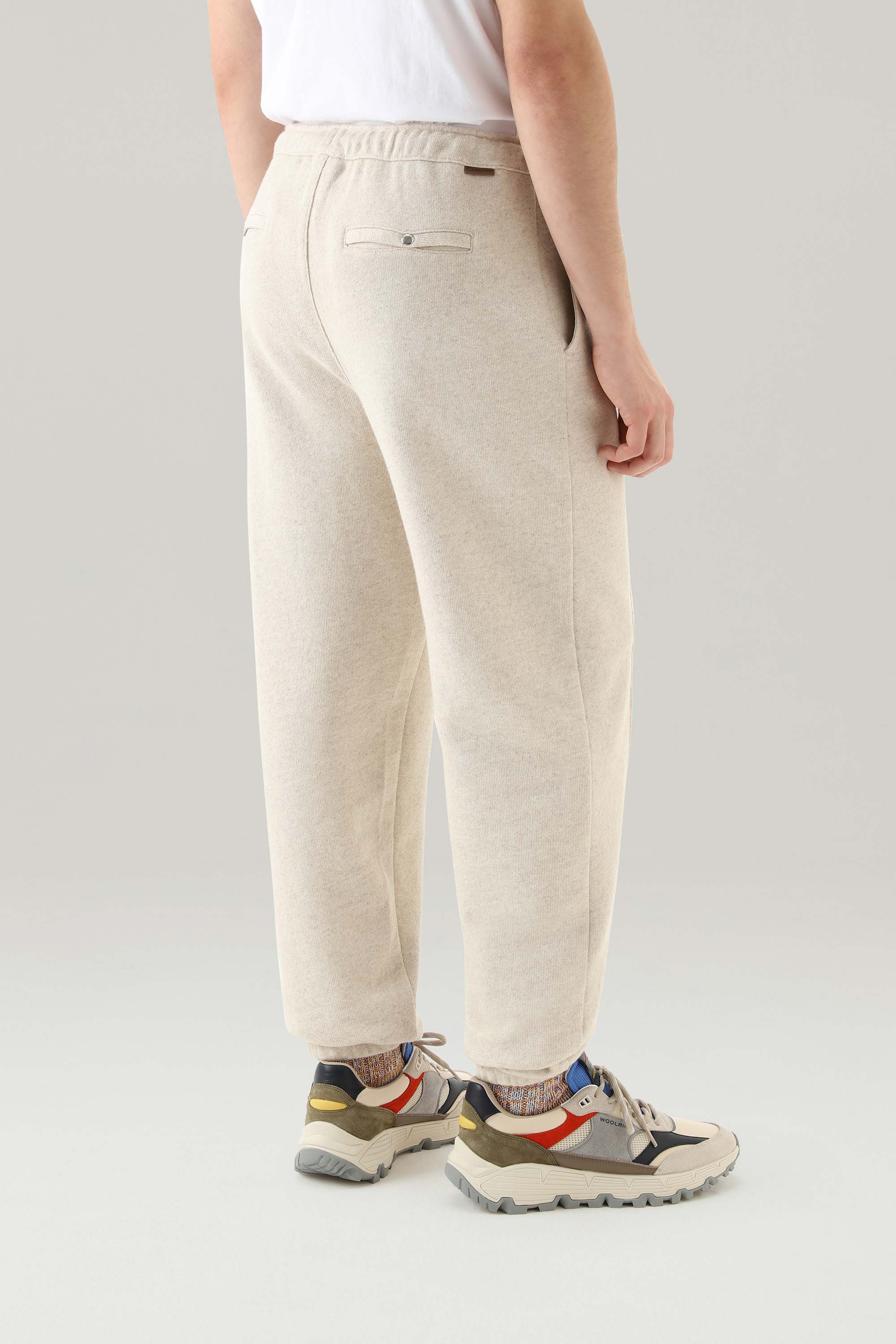 COTTON LINEN FLEECE PANTS