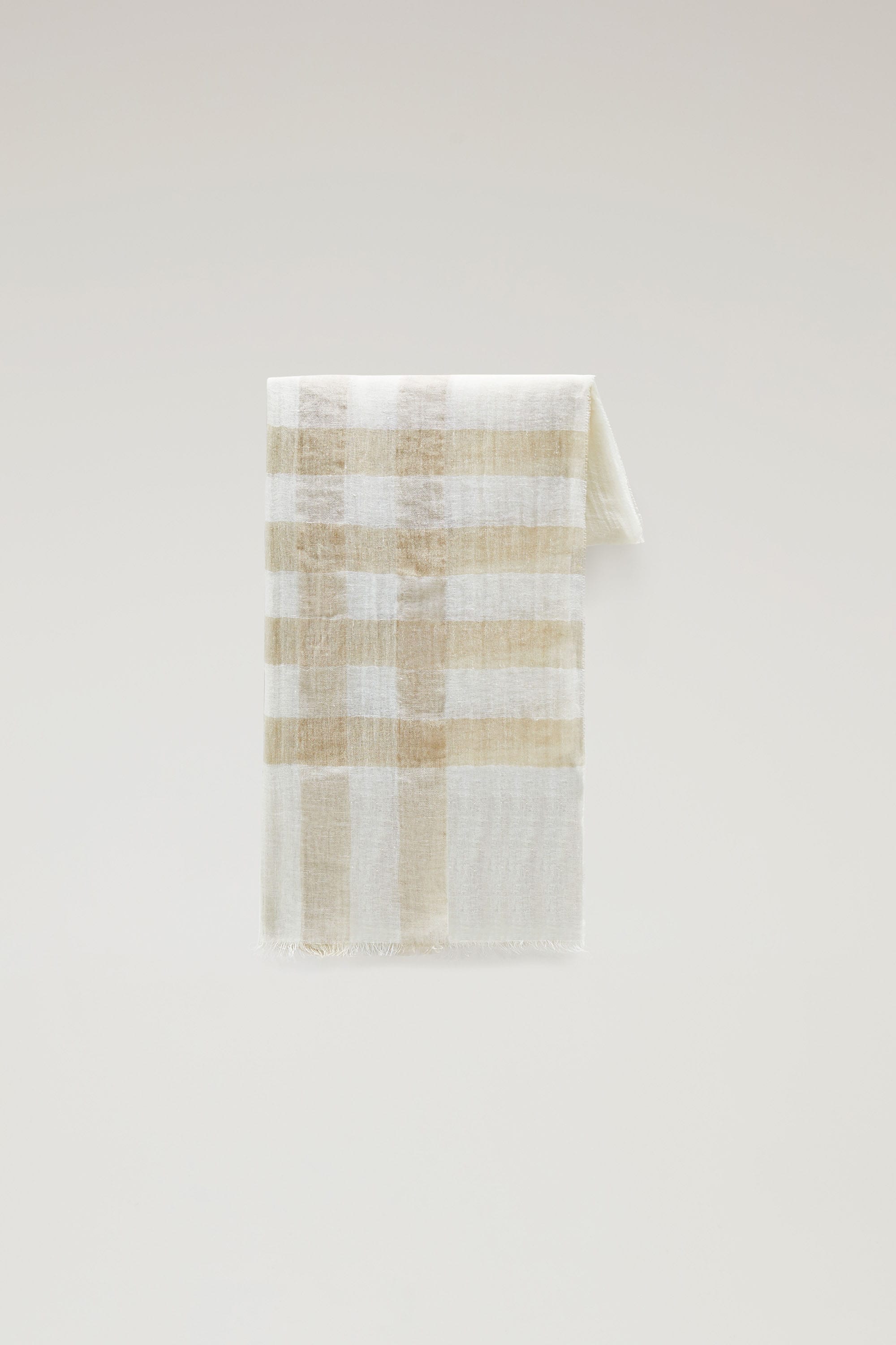 BUFFALO CHECK LINEN SCARF