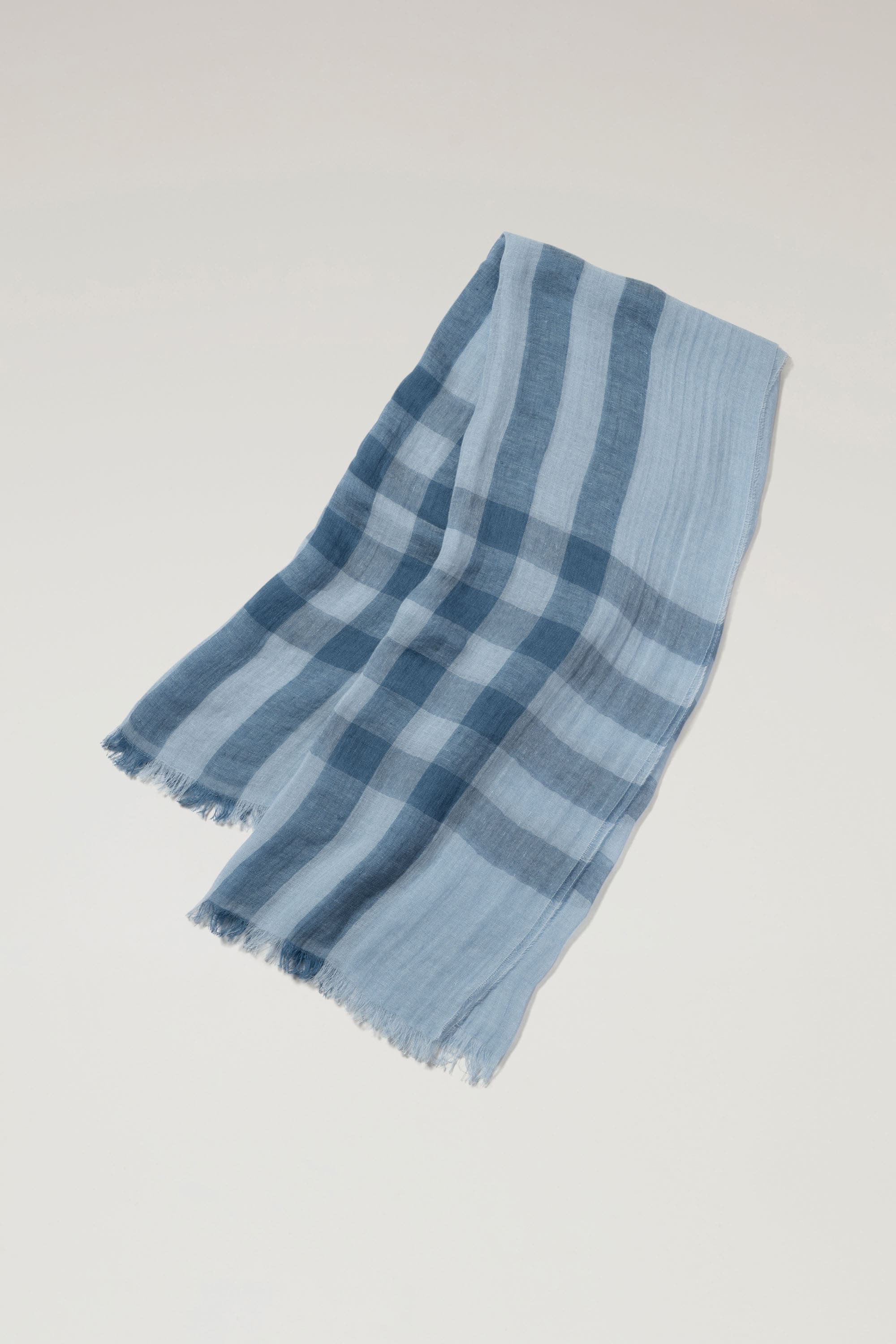 BUFFALO CHECK LINEN SCARF