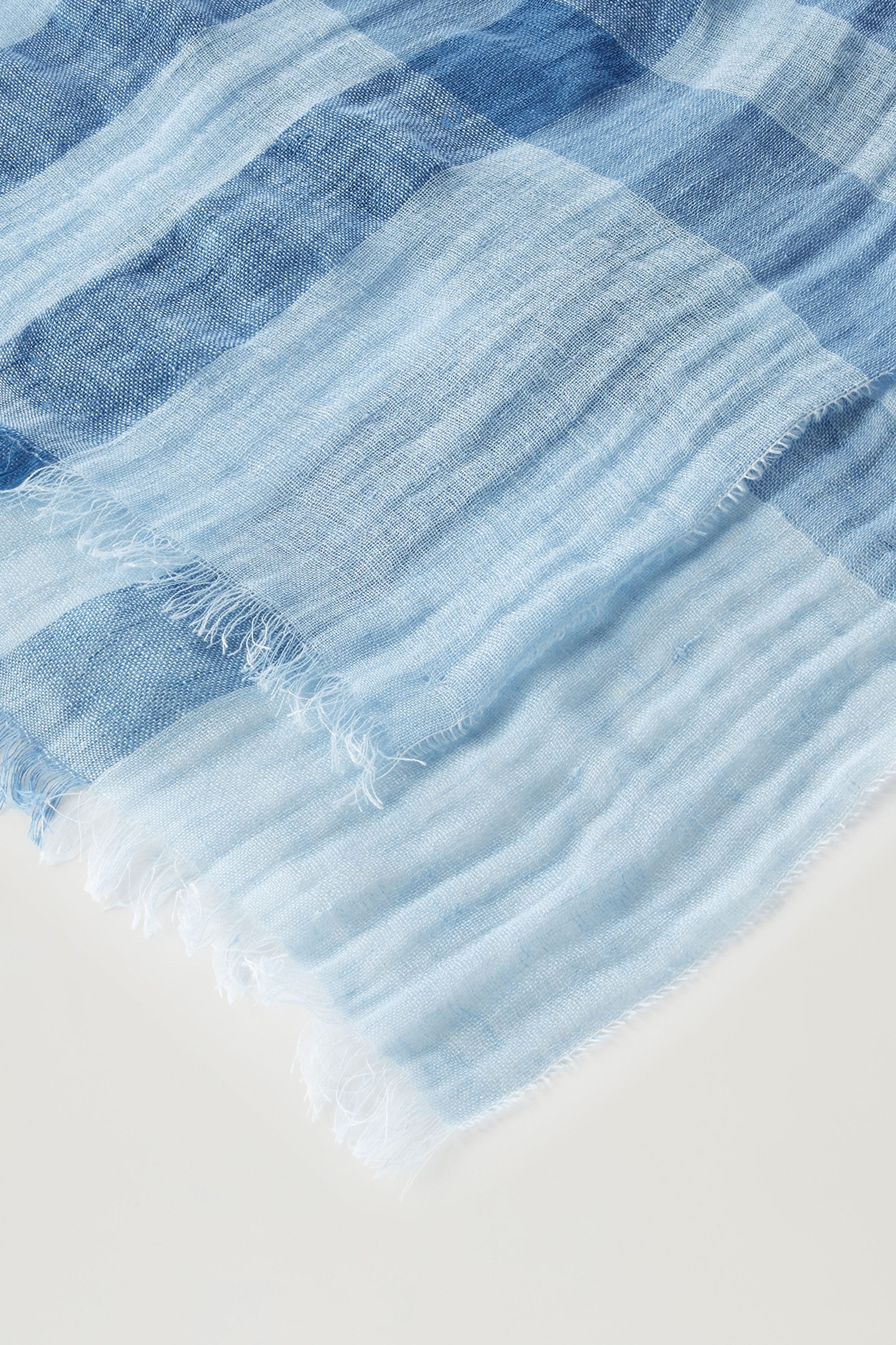 BUFFALO CHECK LINEN SCARF