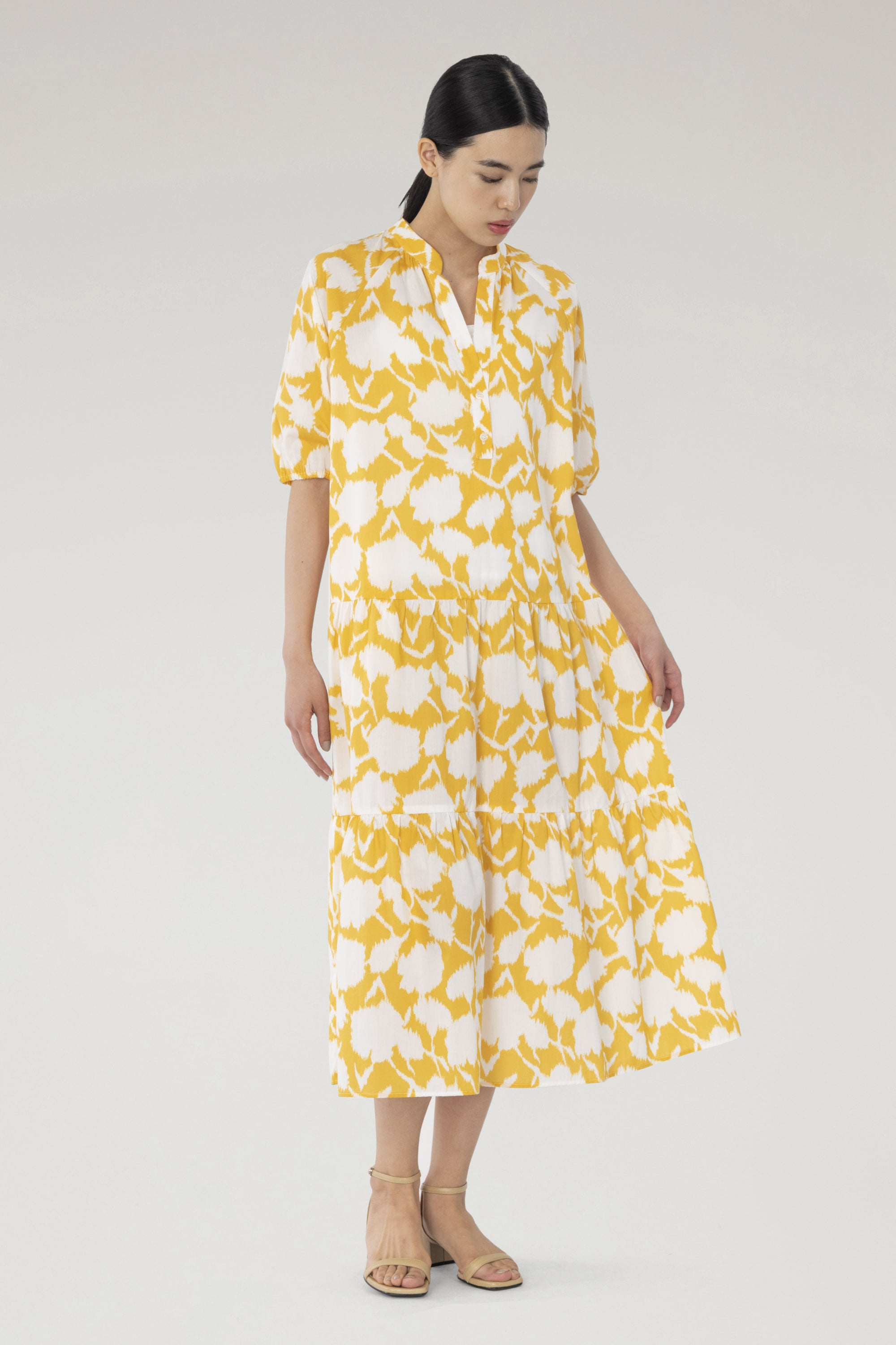 PRINTED POPLIN DRESS