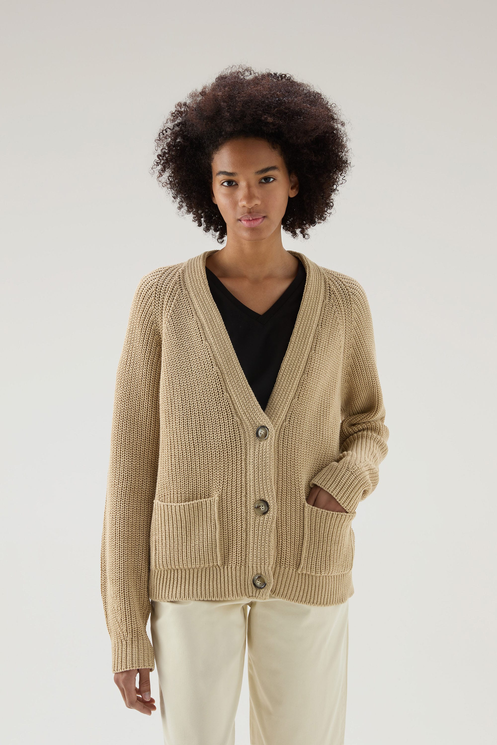 NATURAL DYEING CARDIGAN