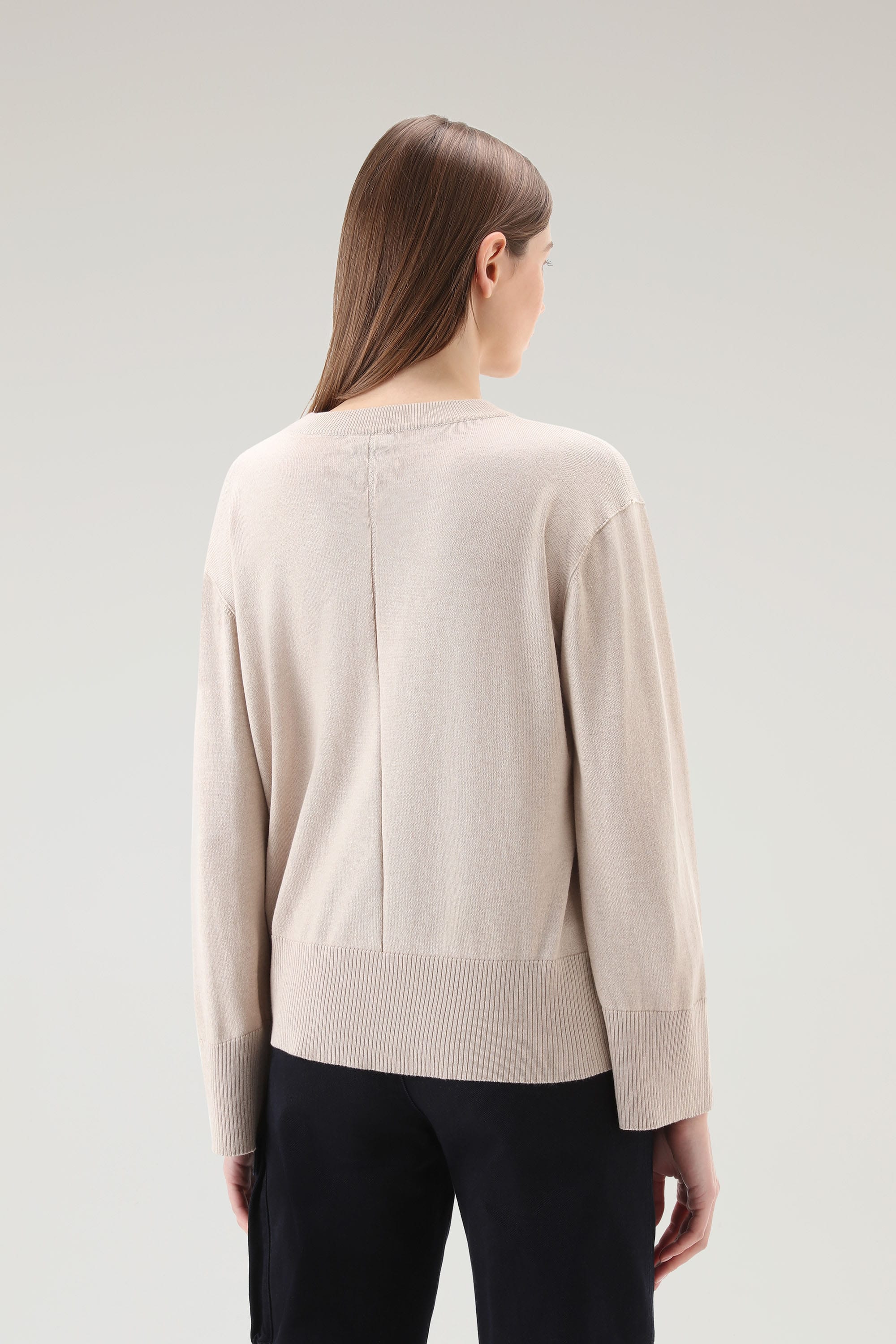 COTTON CASHMERE CREWNECK