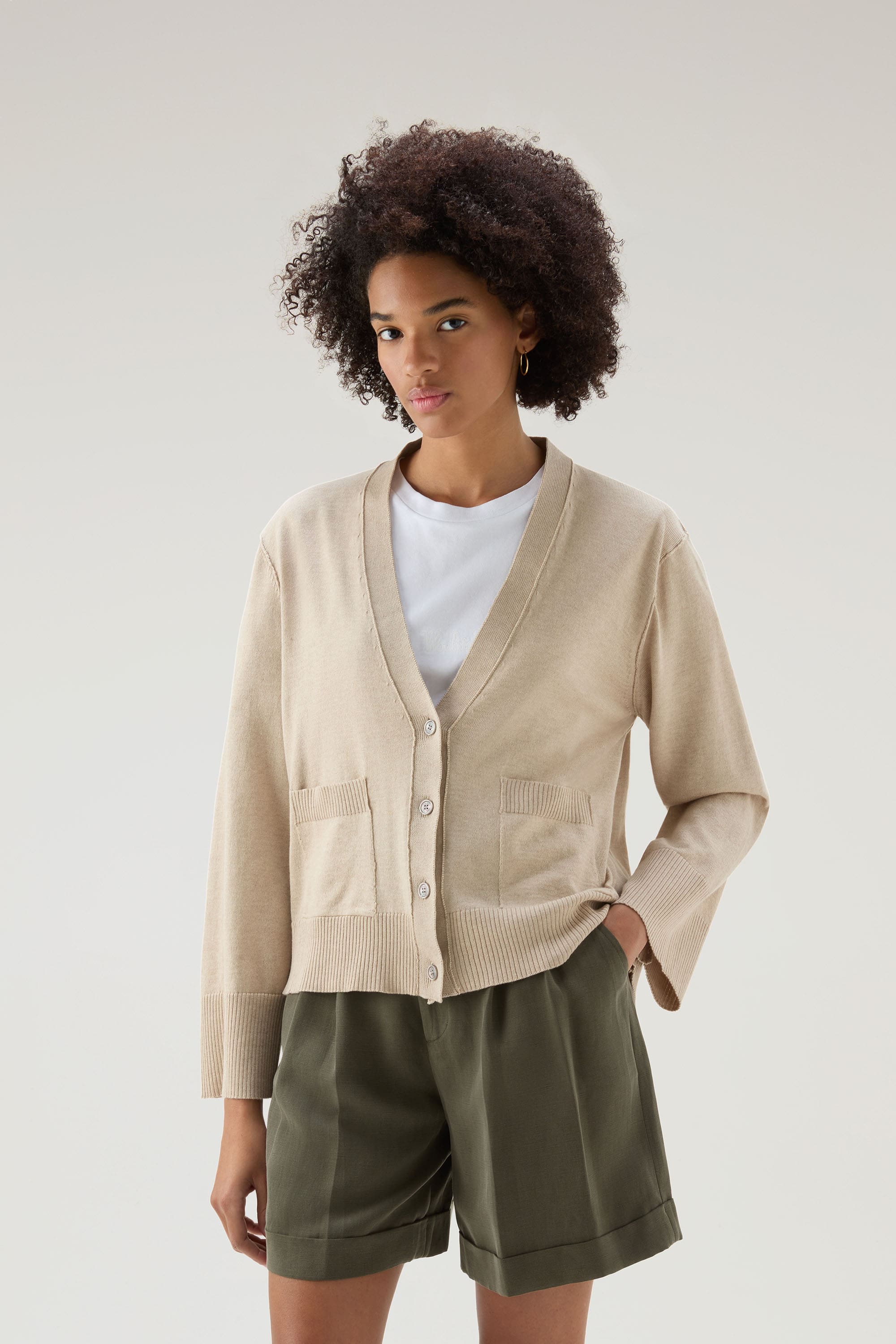 COTTON CASHMERE CARDIGAN