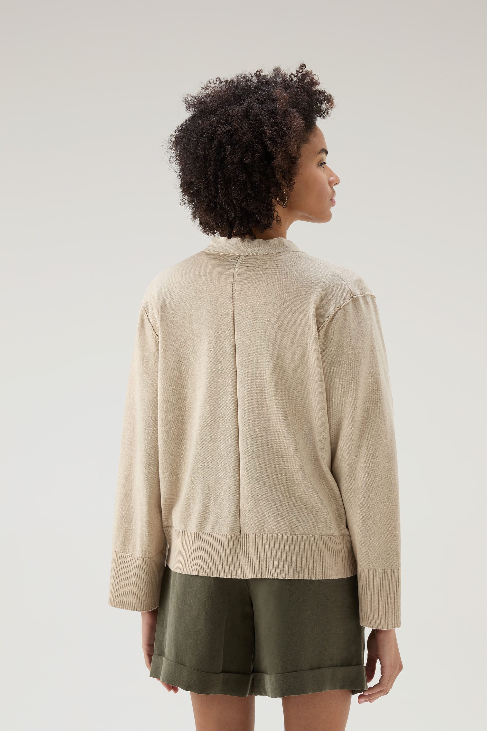 COTTON CASHMERE CARDIGAN