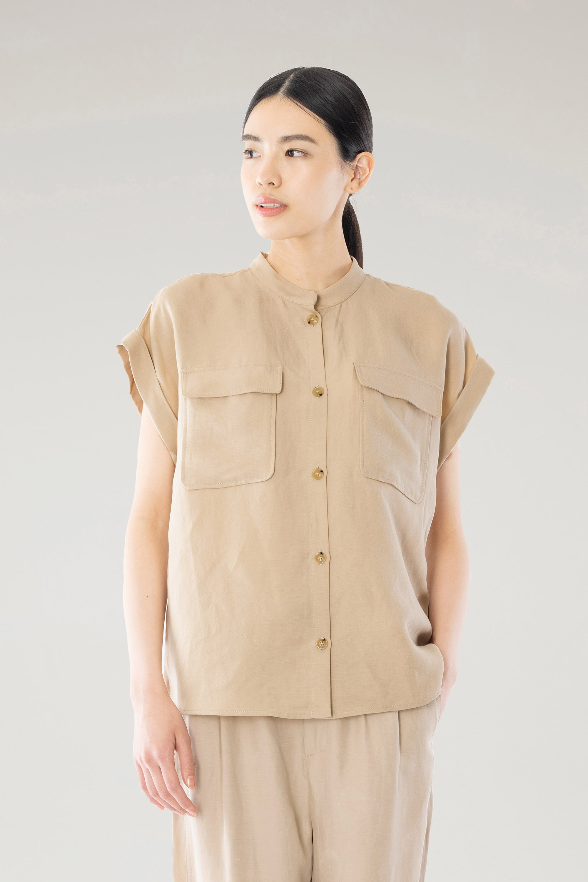 VISCOSE LINEN SHIRT