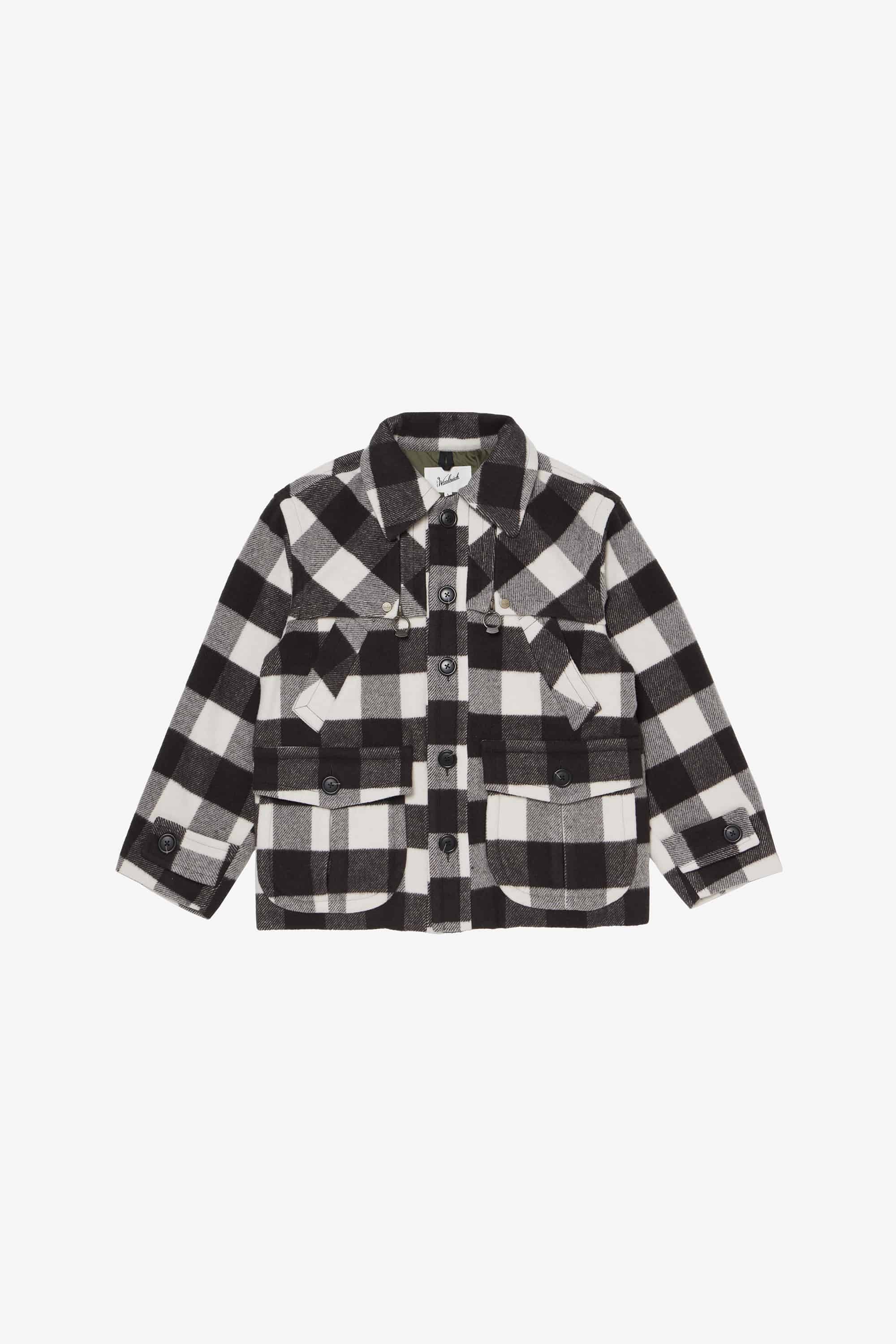 ウール チェック クルーザー ジャケット