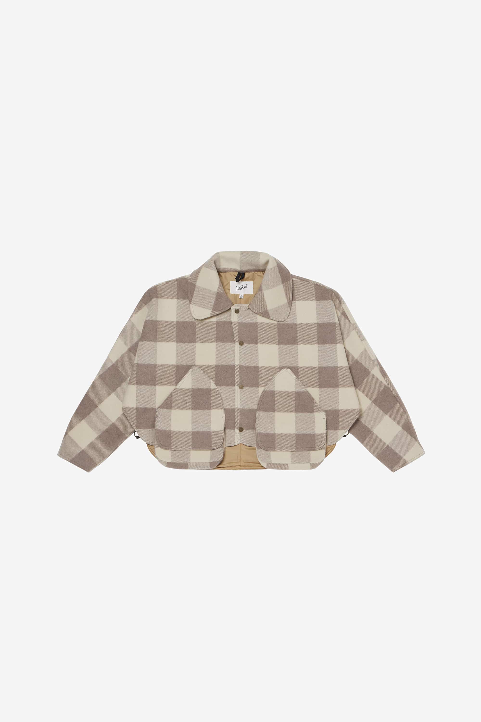 ウール チェック ハンティング ジャケット