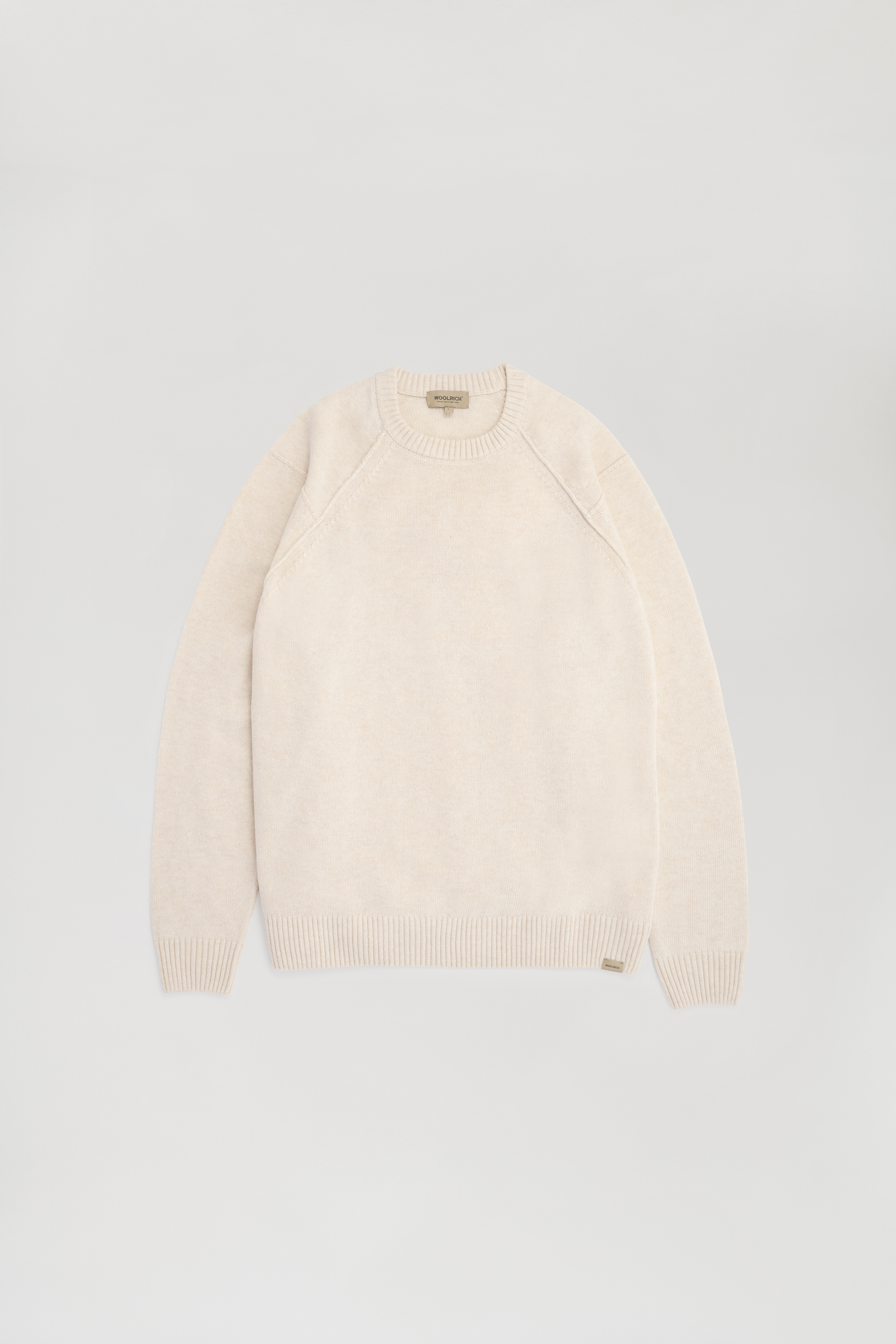 ウール カシミヤ クルーネック