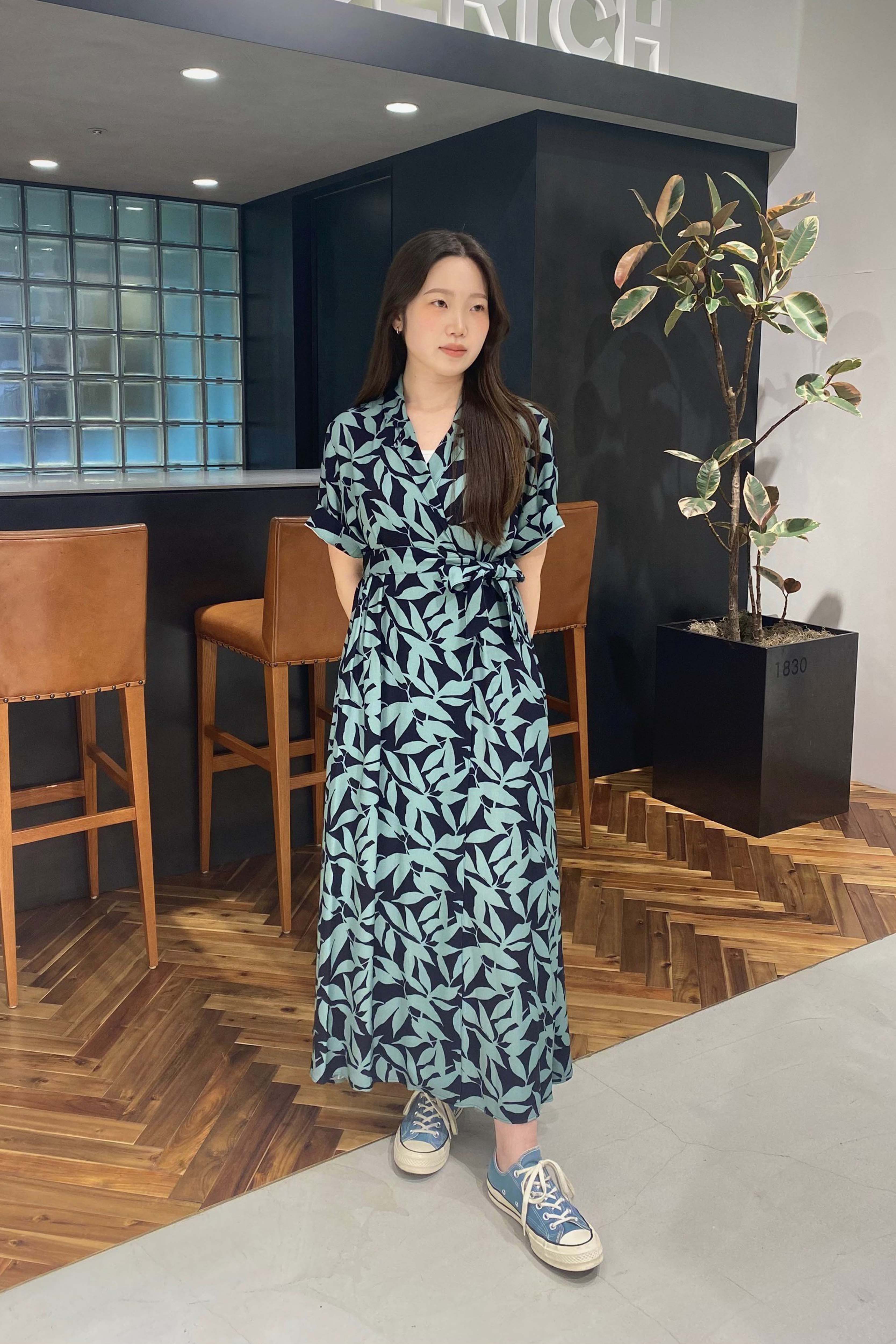 PRINTED FLUID DRESS