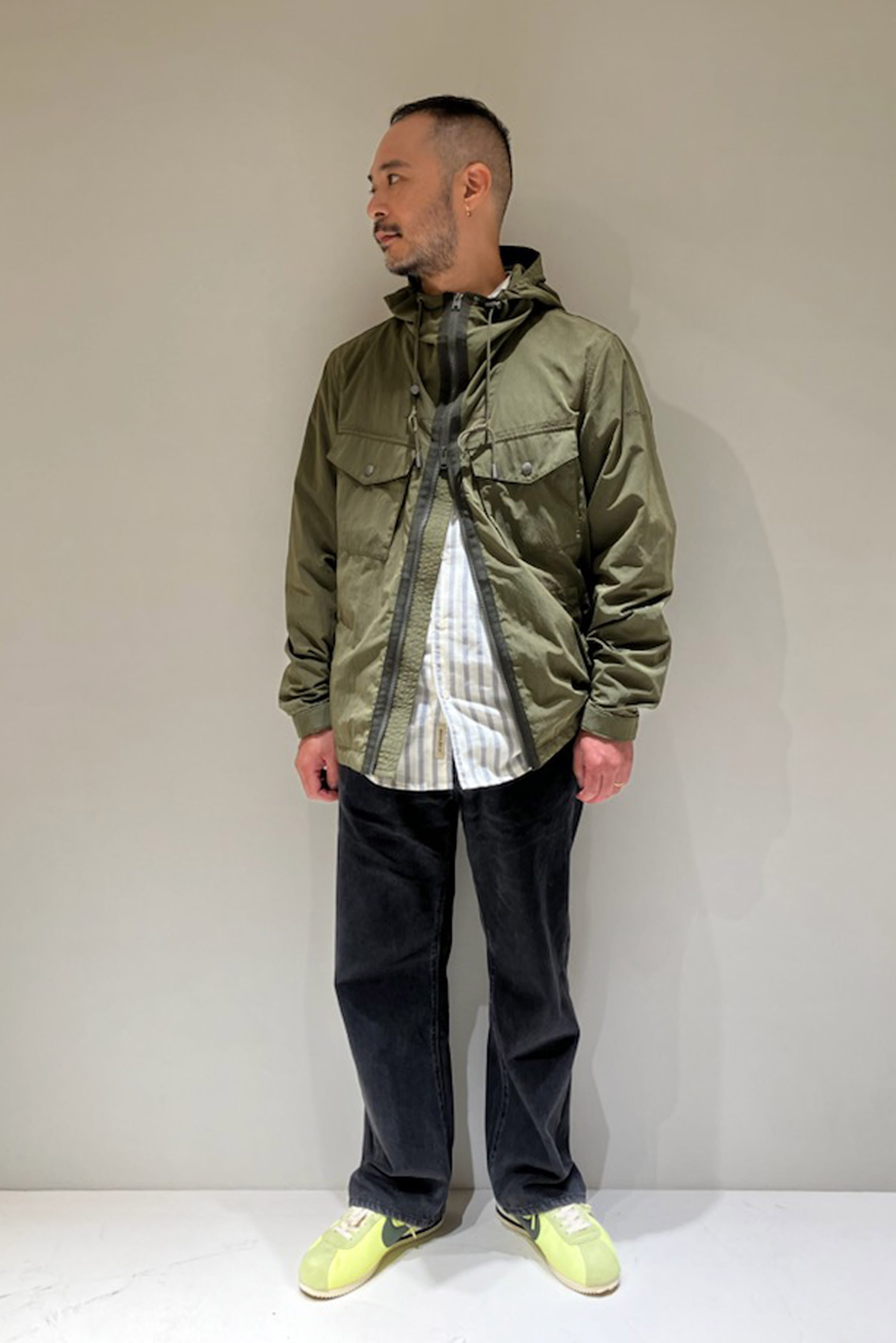 NYLON POLY HOODED JACKET