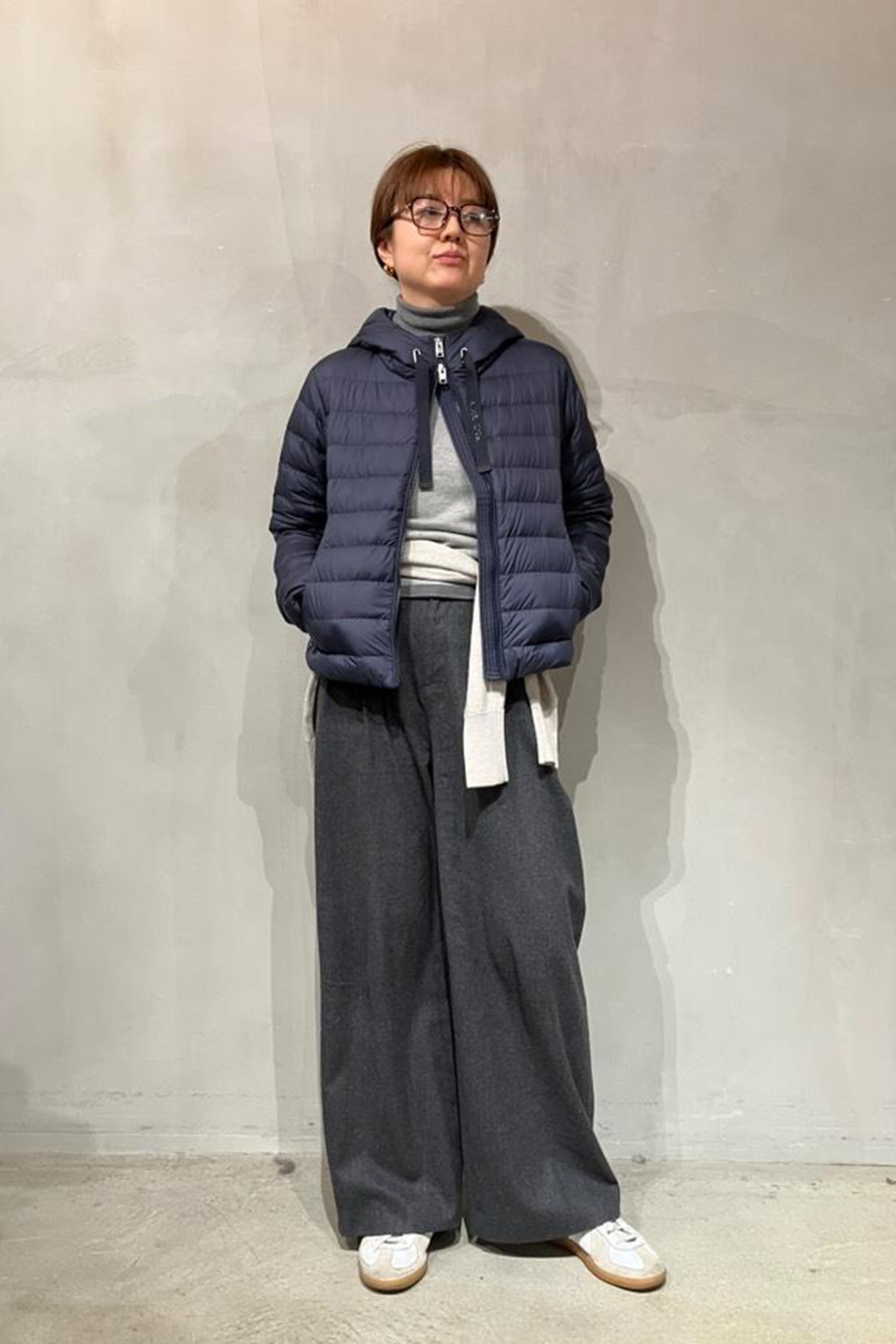 キルテッド フーデッド ジャケット【167cm】